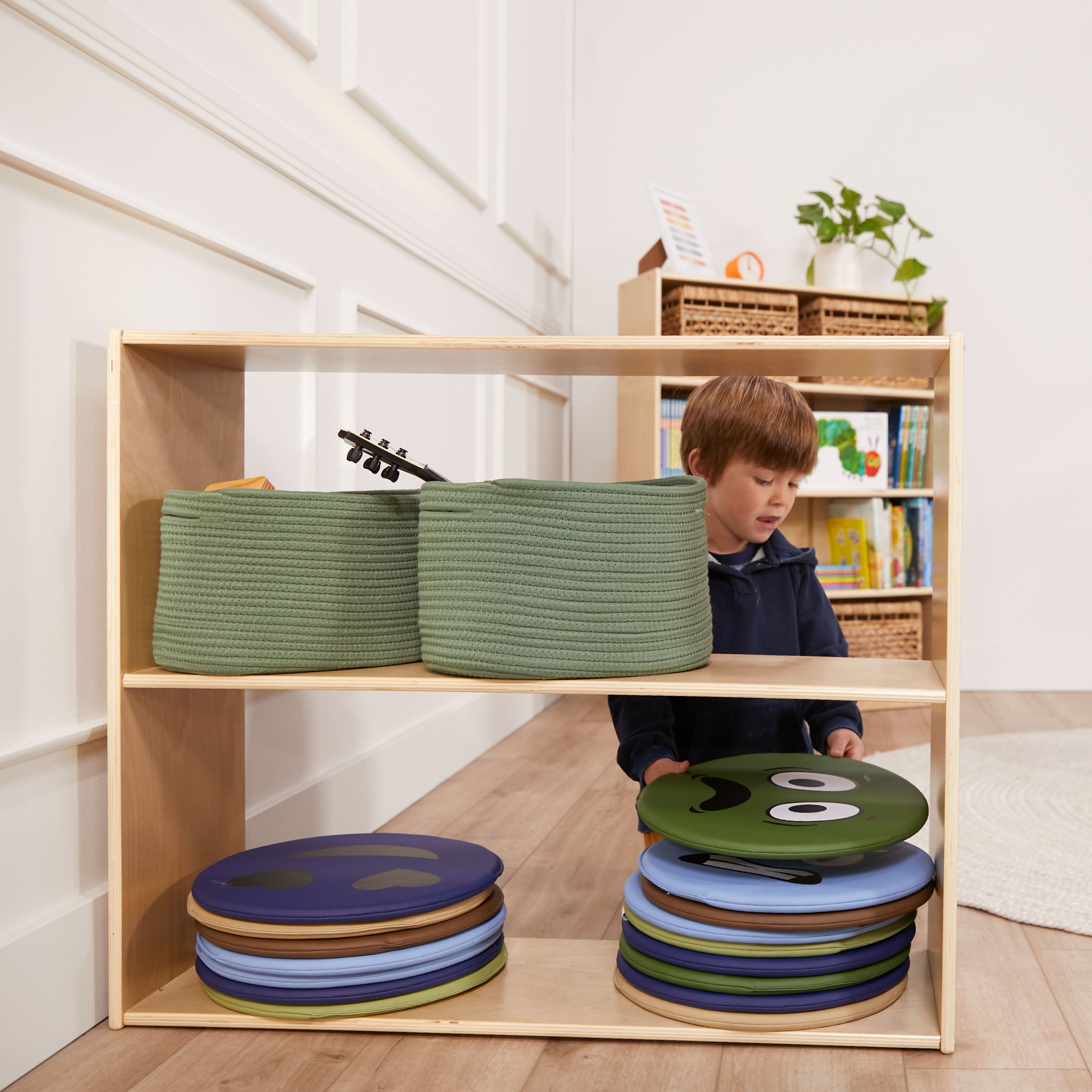 Streamline 2-Shelf Storage Cabinet without Back 30in H - Natural