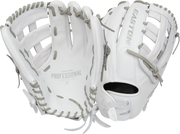 Easton Pro Collection Series 13-Inch Softball Glove - Right Hand Thrower - White/Gray