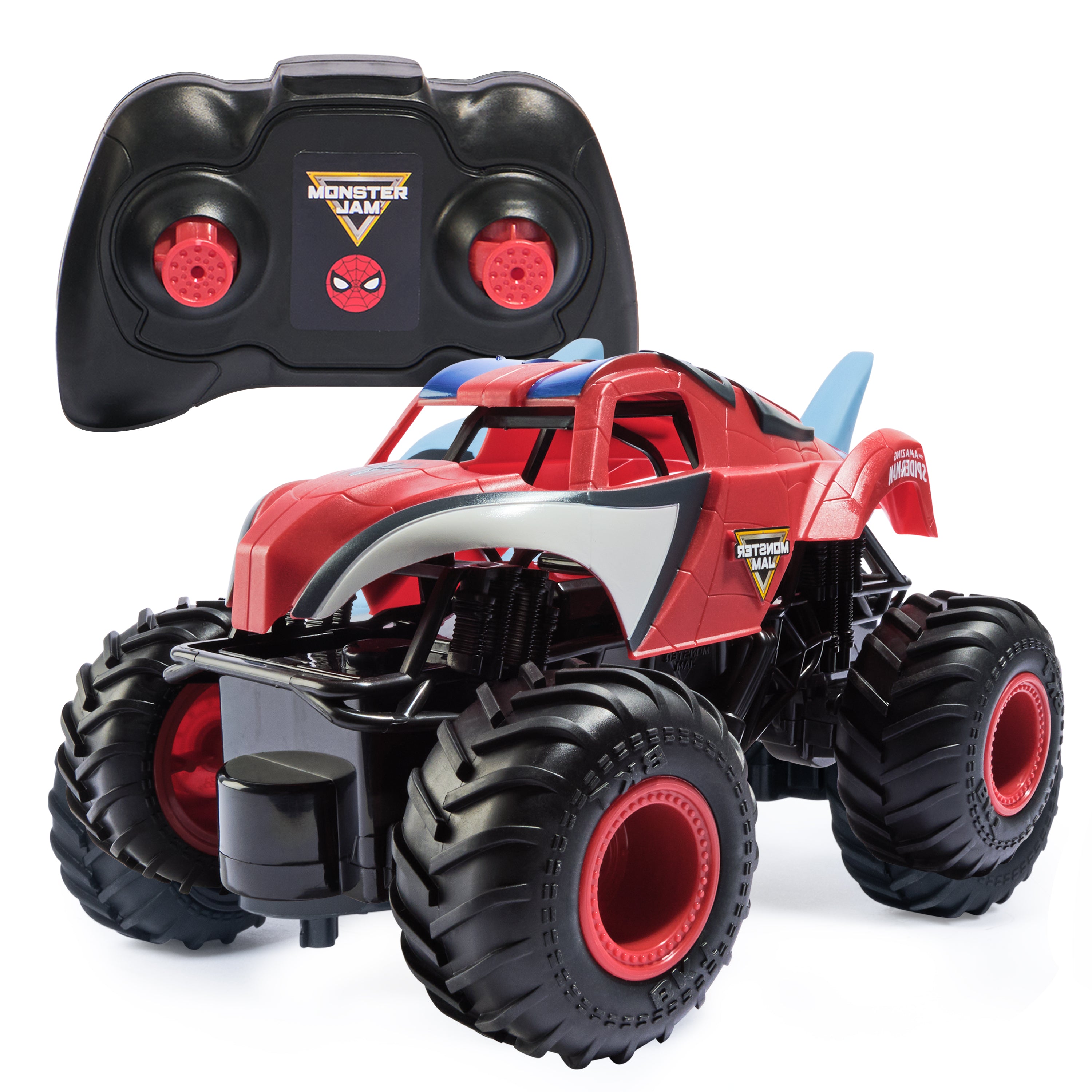 Monster Jam, Marvel The Amazing Spider-Man RC Monster Truck, 1:24 Scale, Kids Toys for Boys and Girls Ages 4 and up