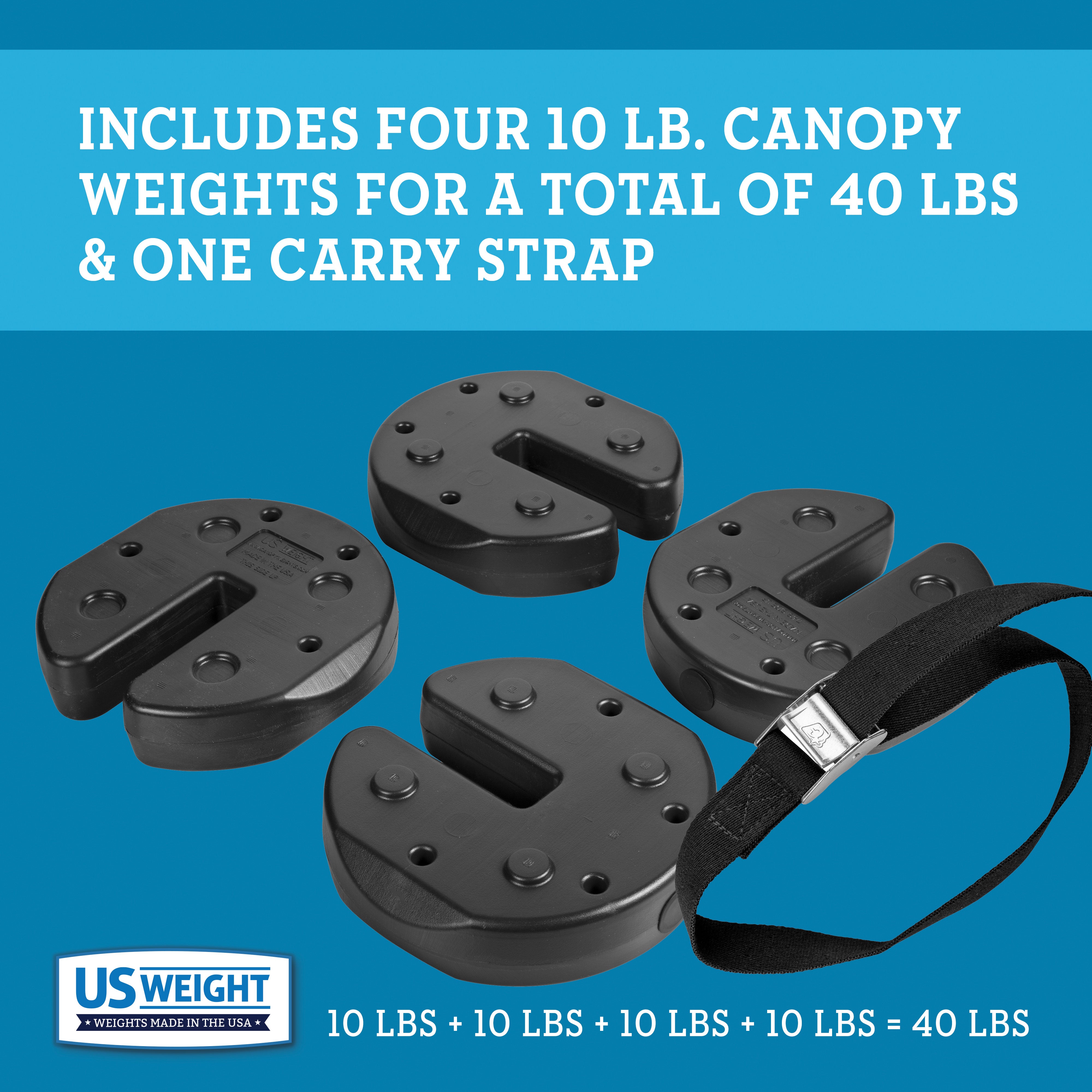Tailgater Set of 4, 10 lb Weights