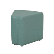 Pro Series Upholstered Wedge Ottoman 18" Height - Sky Blue Crosshatch