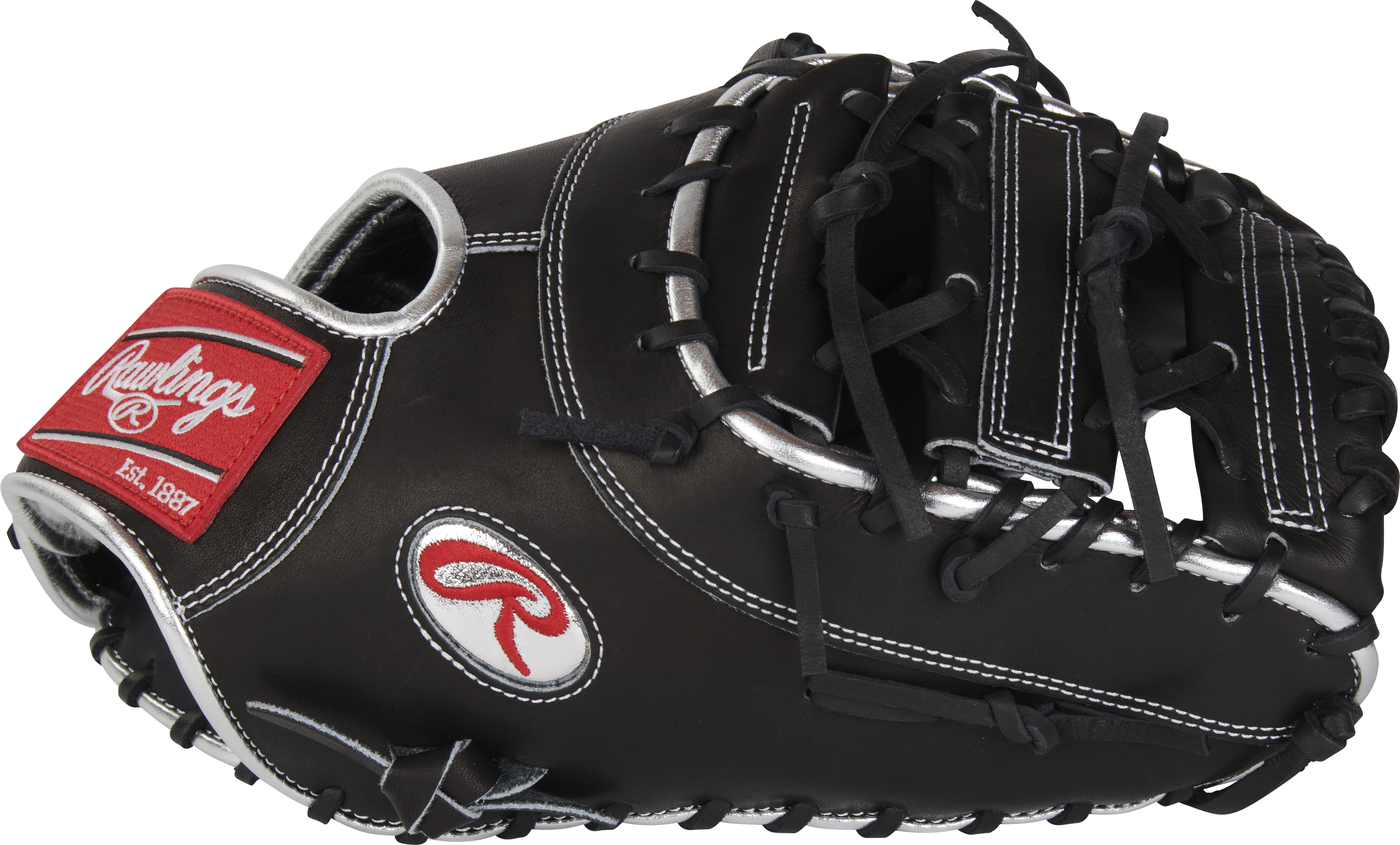 Rawlings Pro Preferred Series First Base Mitt 12.75-Inch Baseball Glove - Right Hand Thrower - Black