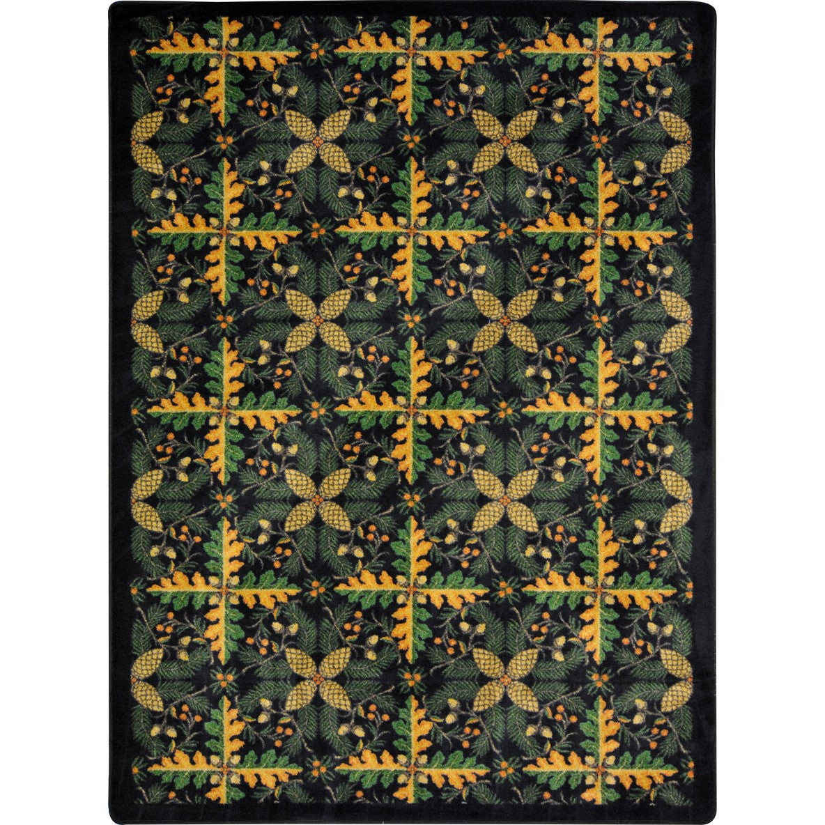 Tahoe 7'8" x 10'9" area rug in color Black