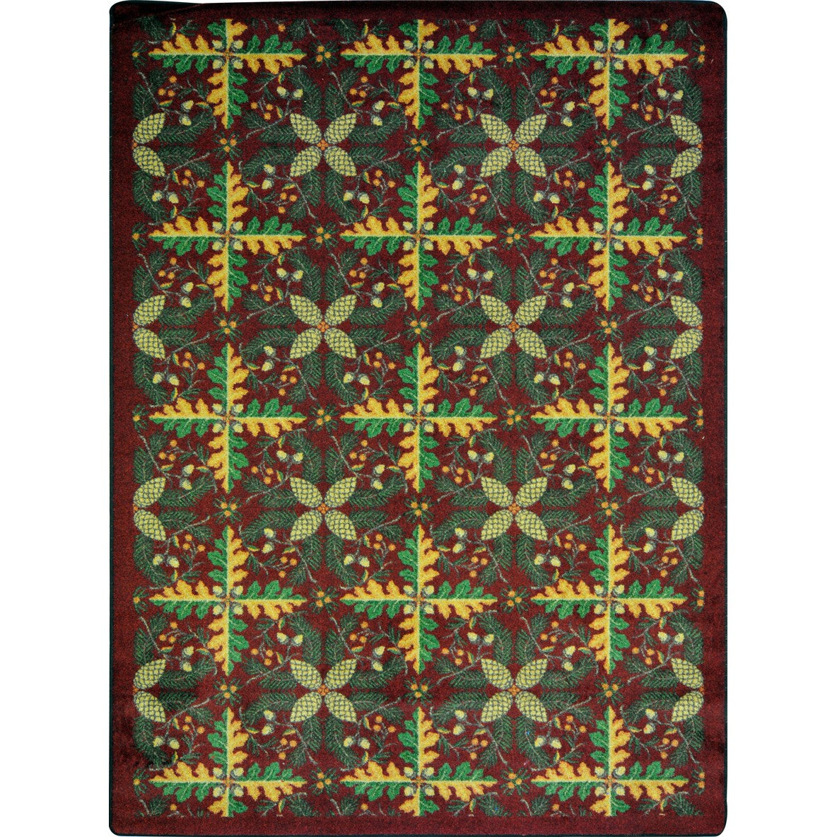 Tahoe 7'8" x 10'9" area rug in color Burgundy