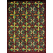 Tahoe 7'8" x 10'9" area rug in color Burgundy