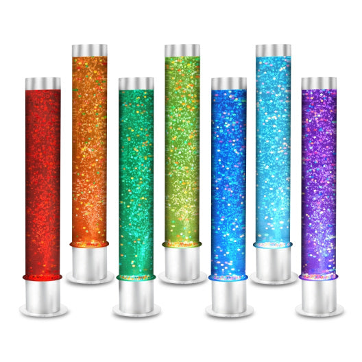 6ft Sensory Bubble Tube Lamp with Water Beads (71" H x 8" W x 8" L)