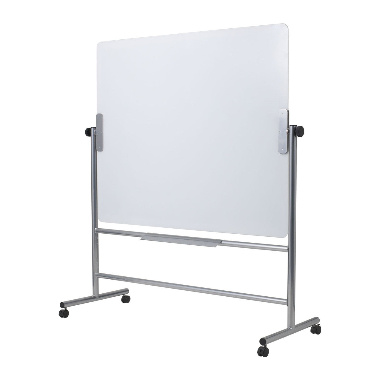 OfficeSource Vizual Magnetic Glass Revolving Glass Dry-Erase Easel - 48" x 60"  - White