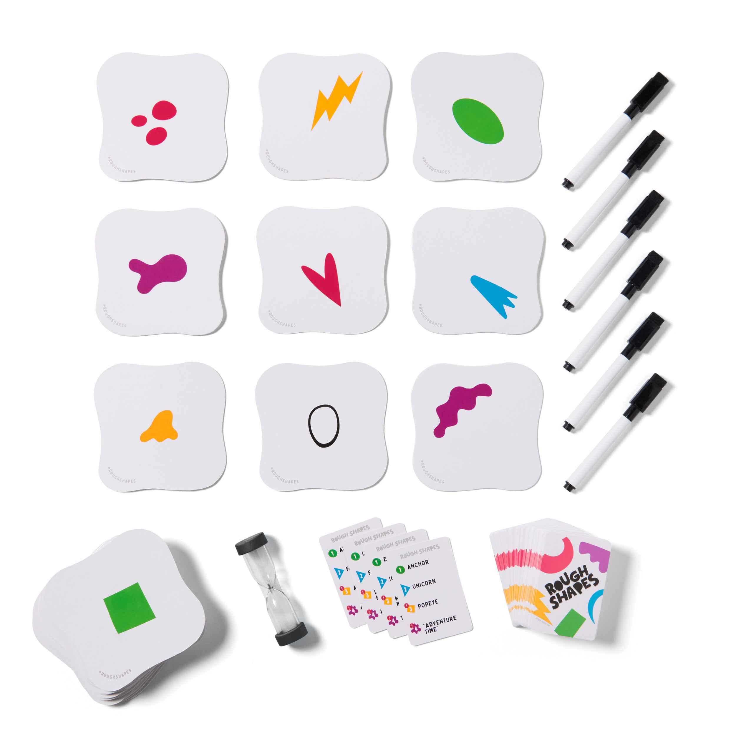 Spin Master Games, Rough Shapes, Quick-Drawing Game for Artists & Doodlers of All Levels with Hilarious & Challenging Prompts, Easy Indoor Activity, for Kids & Family, 3-10 Players, Ages 8 & Up