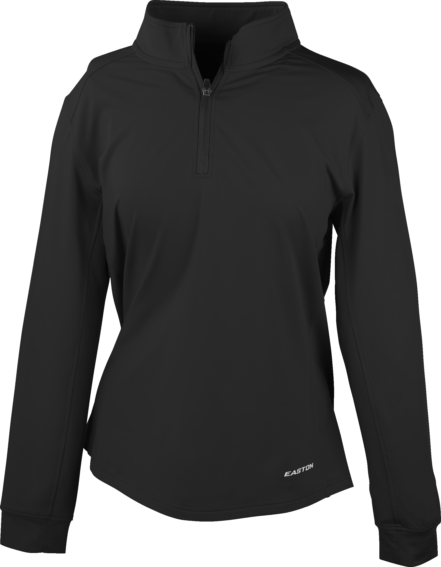 Easton Womens Quarter Zip Performance Fleece Pullover - Small - Black