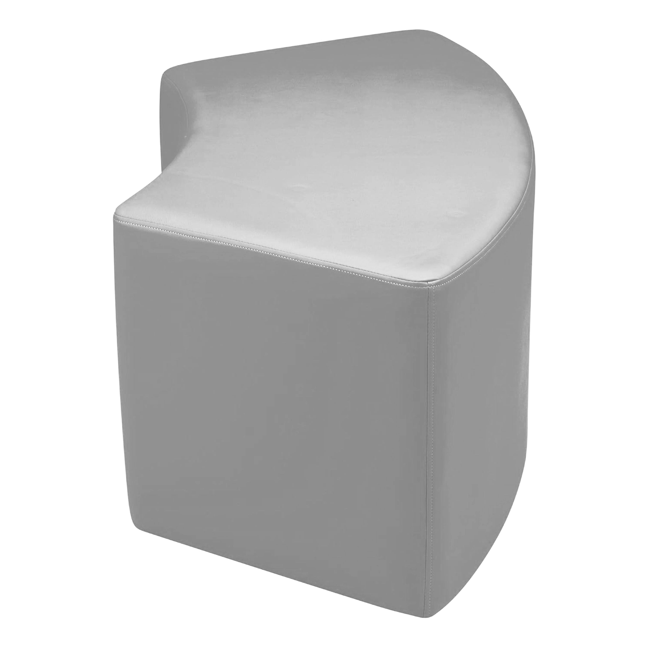 Pro Series Upholstered S Curve Ottoman 18" Height, 3-Piece - Gray