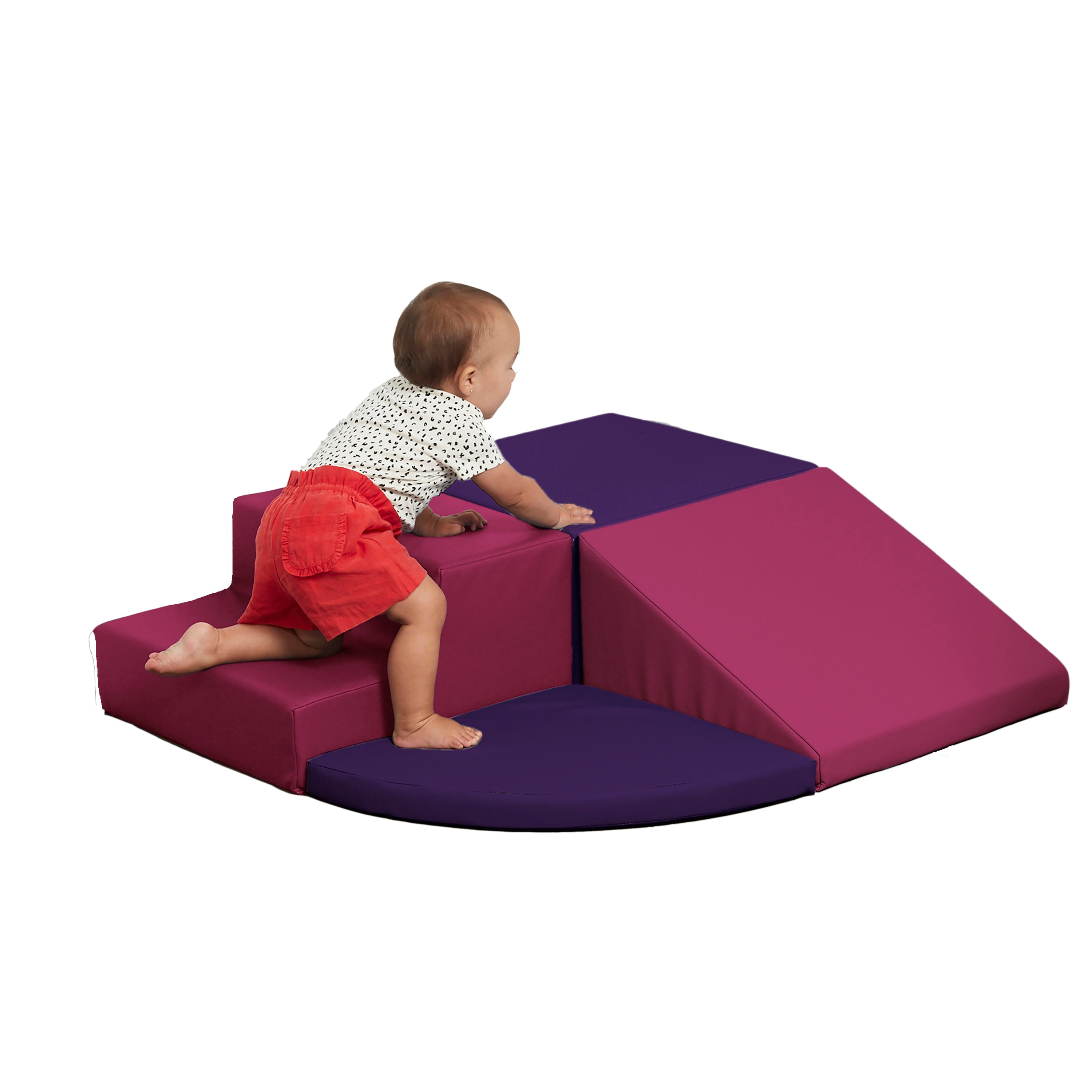 SoftScape Toddler Playtime Corner Climber - Purple/Raspberry