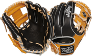 Rawlings Heart Of The Hide Series 11.5-Inch Baseball Glove - Right Hand Thrower - Black/Tan