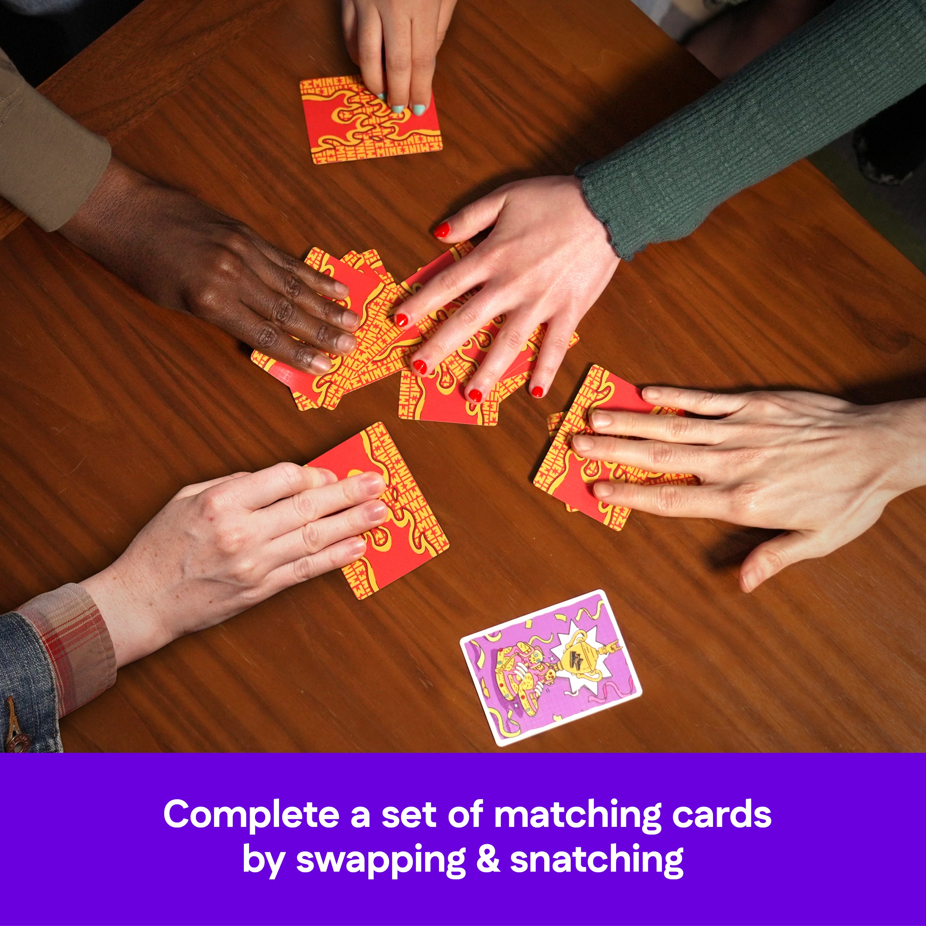 Spin Master Games, Mine Mine Mine The Card Game: A Fast-Paced Card Collecting Battle, Fun Activity for Teens, Adults & Family Game Night, 3-8 Players, for Ages 7 & Up