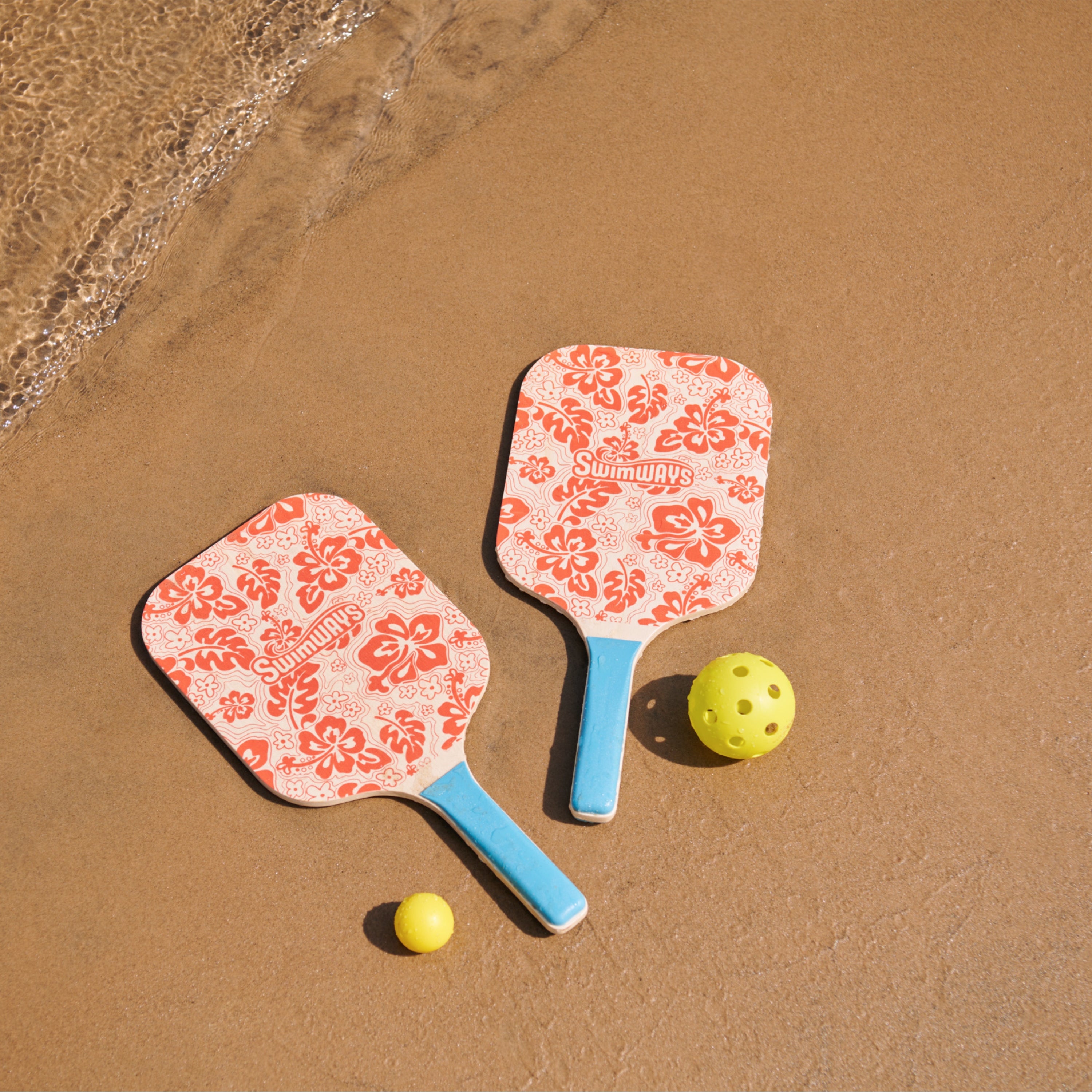 Swimways Hydro Paddle & Pickleball Set, Pickleball Paddles and Balls for Pool, Lake and Beach Games, Outdoor Toys for Kids and Adults Aged 5 & Up