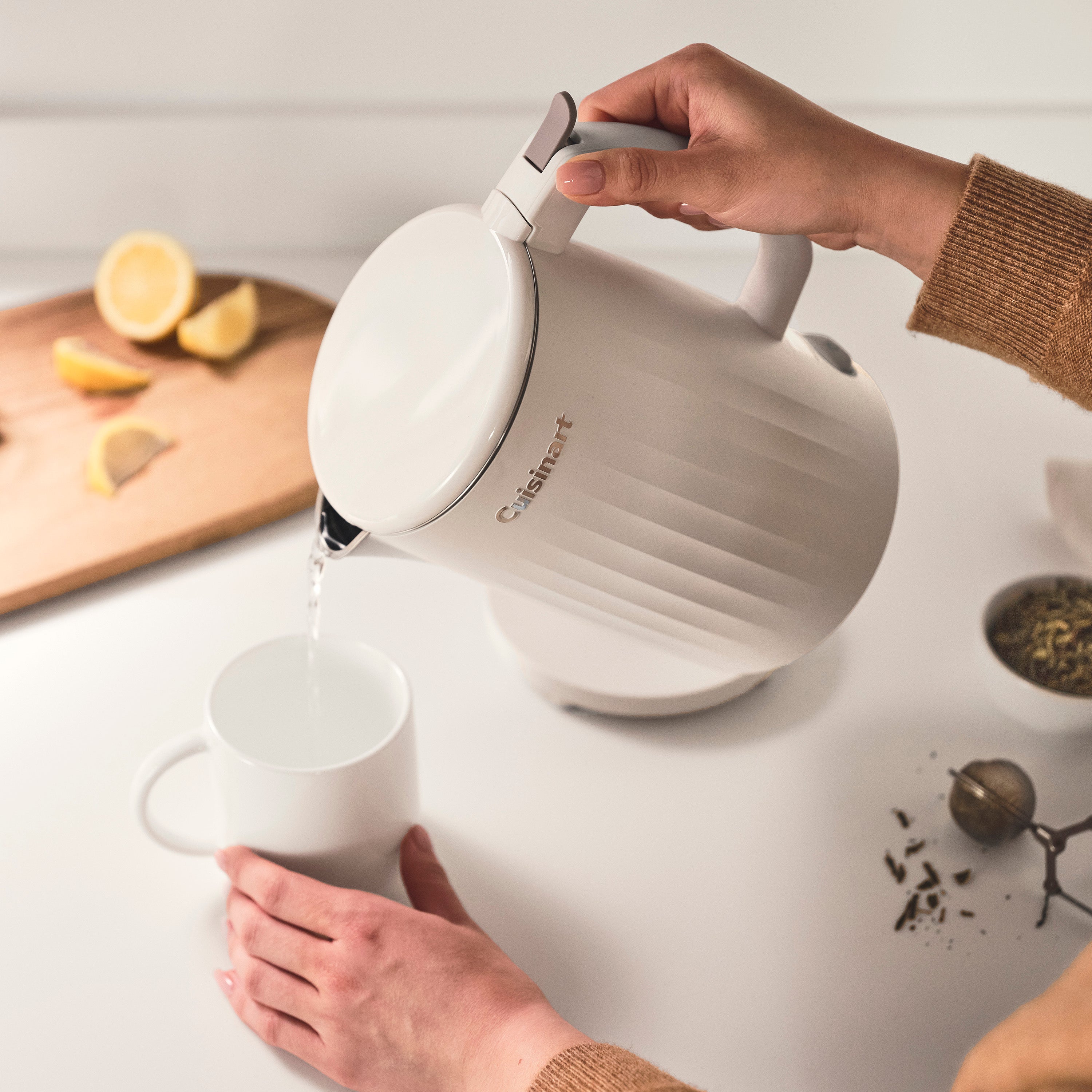 Soho™ 1-Liter Double-Wall Electric Kettle - Truffle