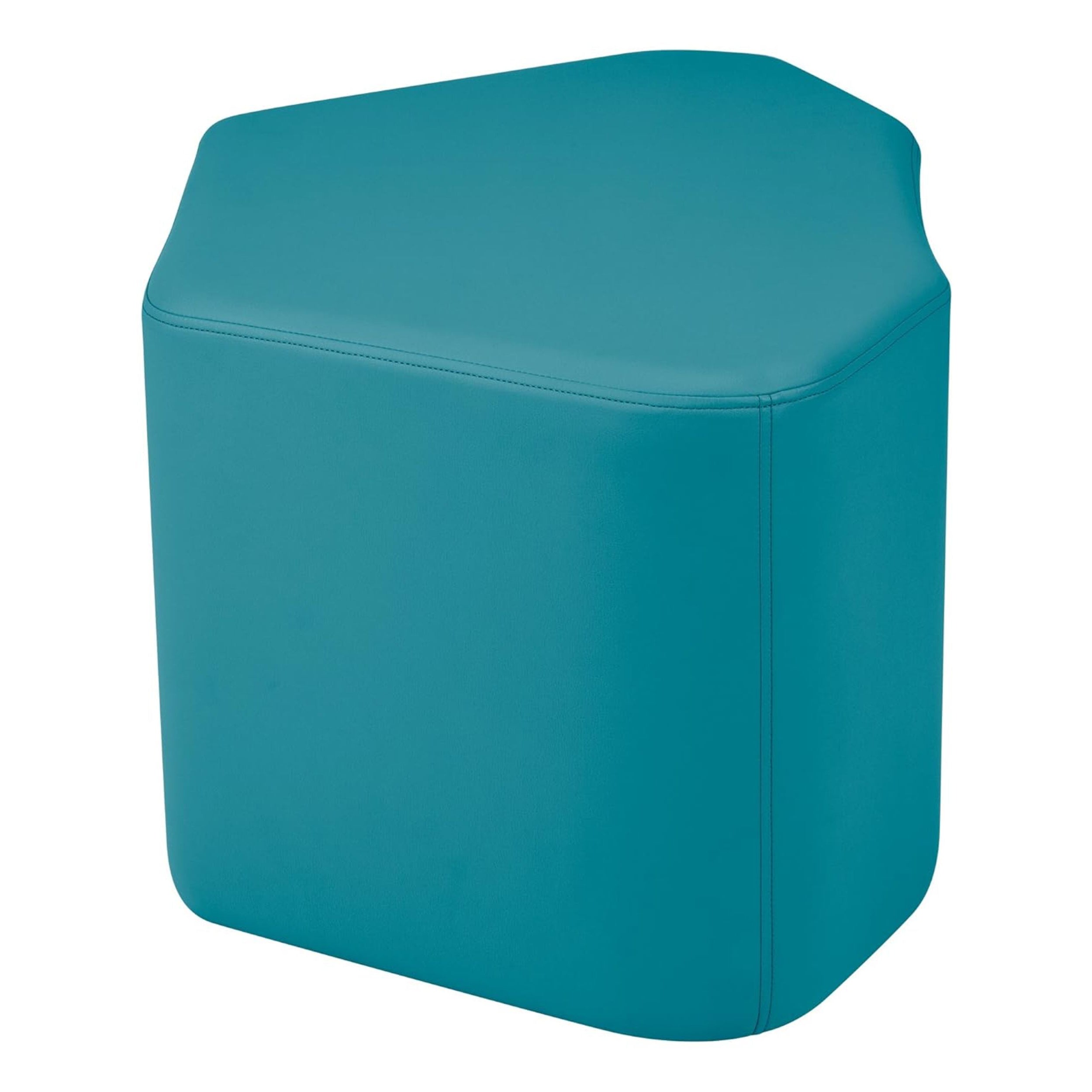 Pro Series Upholstered Bloom Ottoman 18" Height, 7-Piece - Teal