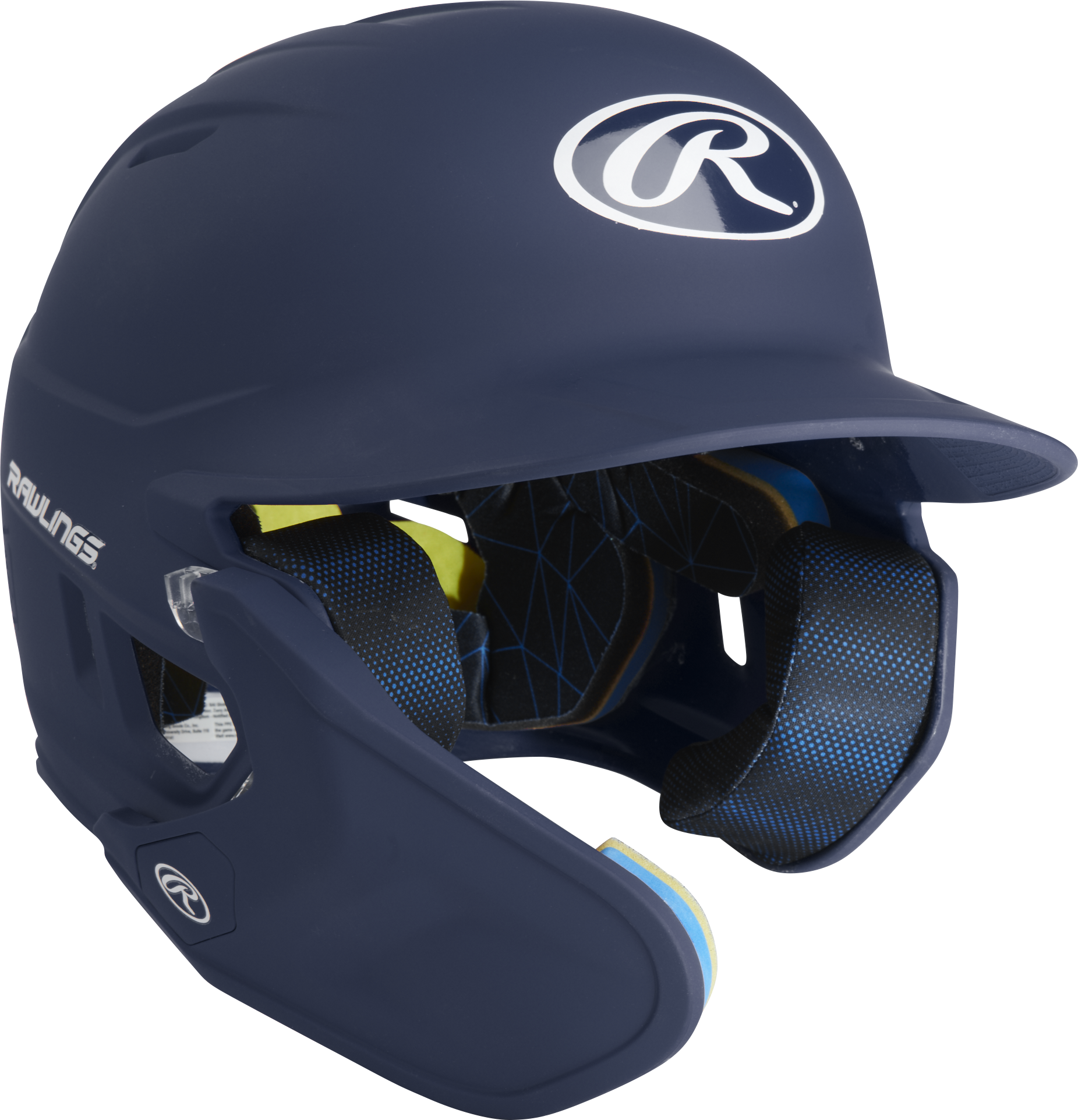 Rawlings Mach Adjust With Lhb Extension Matte Junior Batting Helmet - Navy