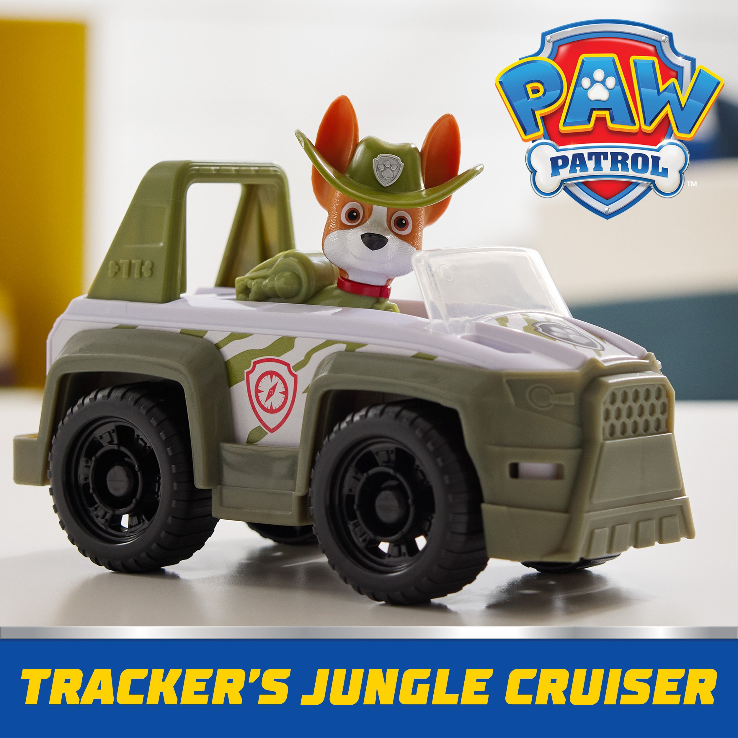PAW Patrol, Tracker’s Jungle Rescue Vehicle, Toy Truck with Collectible Action Figure, Sustainably Minded Kids Toys for Boys & Girls Ages 3 and Up