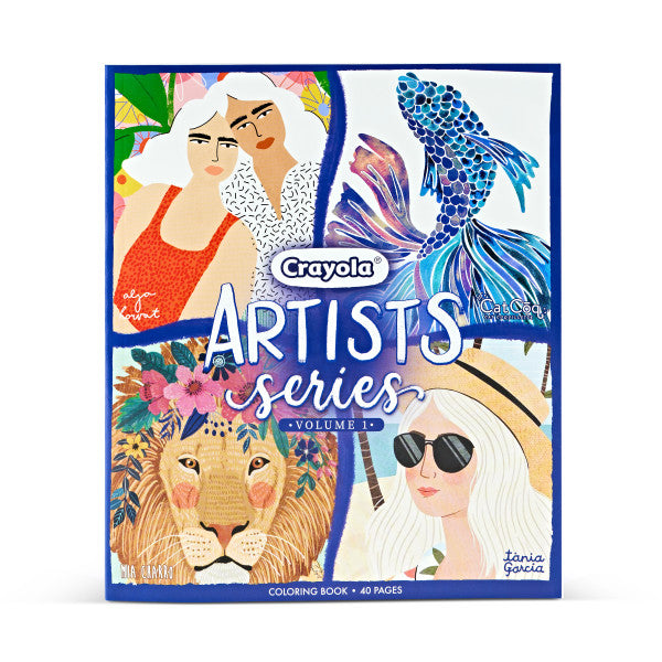 Crayola Artist Series Coloring Book, Vol 1, 40 Adult Coloring Pages, Gift