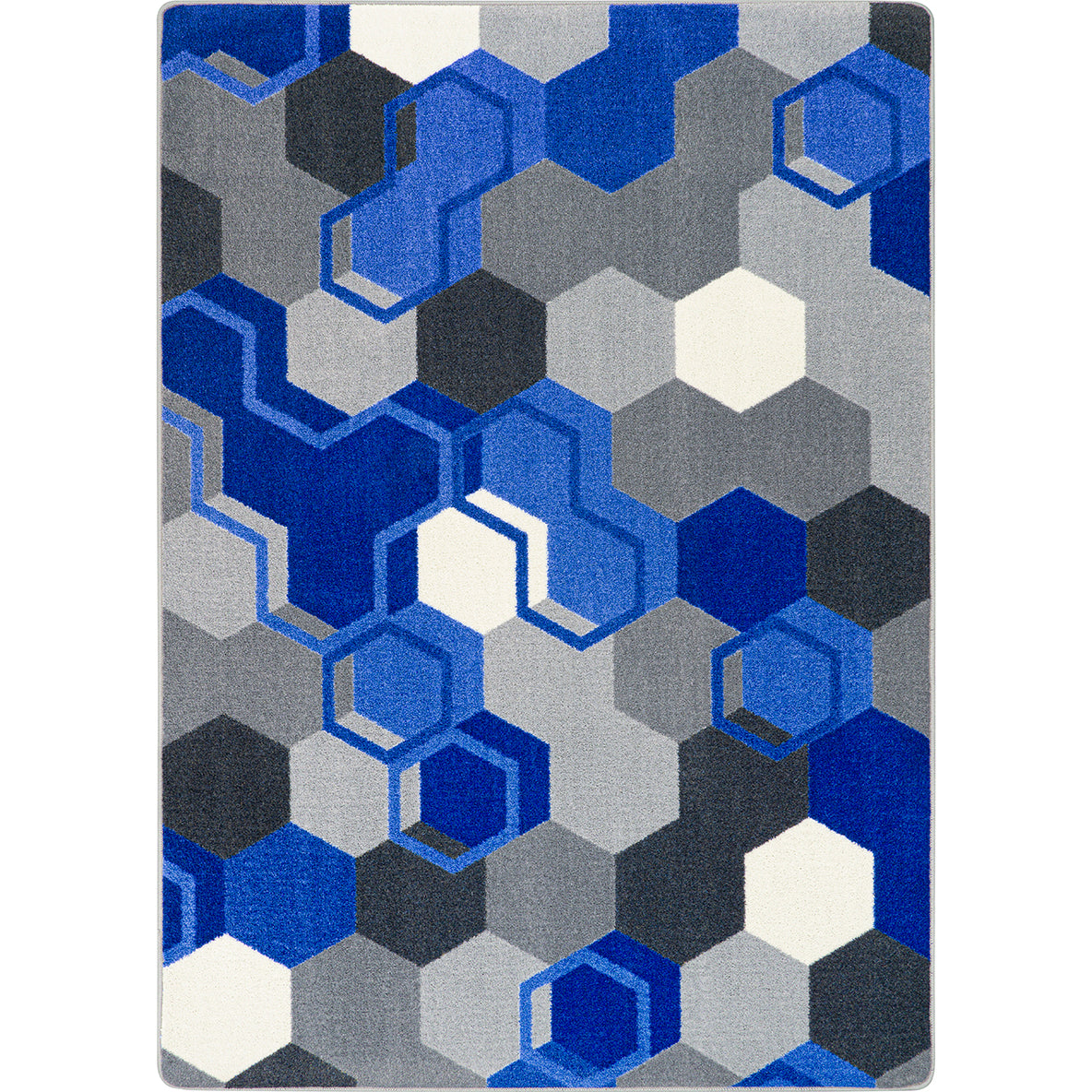 Team Up 3'10" x 5'4" area rug in color Blue