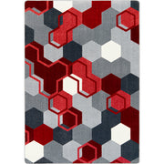 Team Up 3'10" x 5'4" area rug in color Red