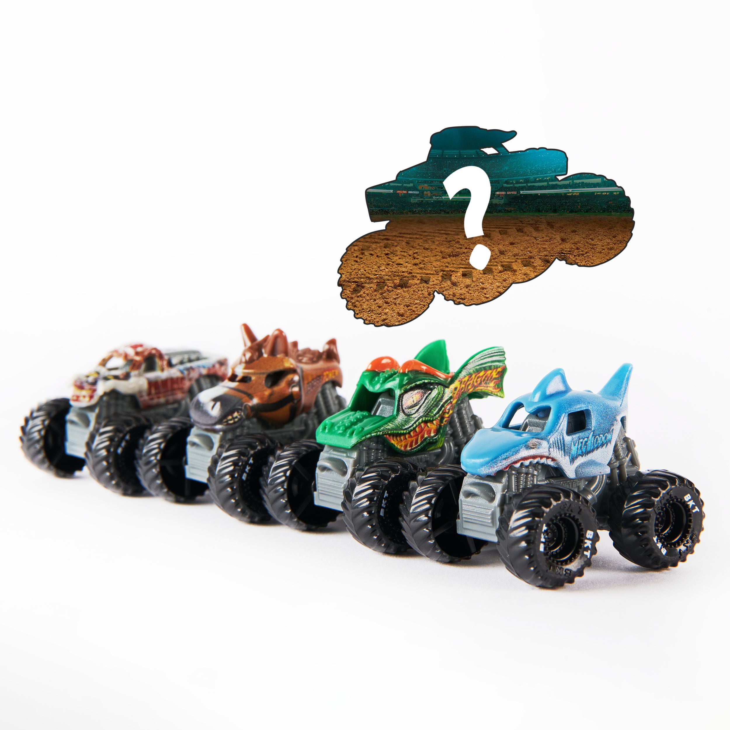 Monster Jam, Official Mini 5-Pack with Mystery Collectible Monster Truck, 1:87 Scale, Kids Toys for Boys and Girls Ages 3 and up