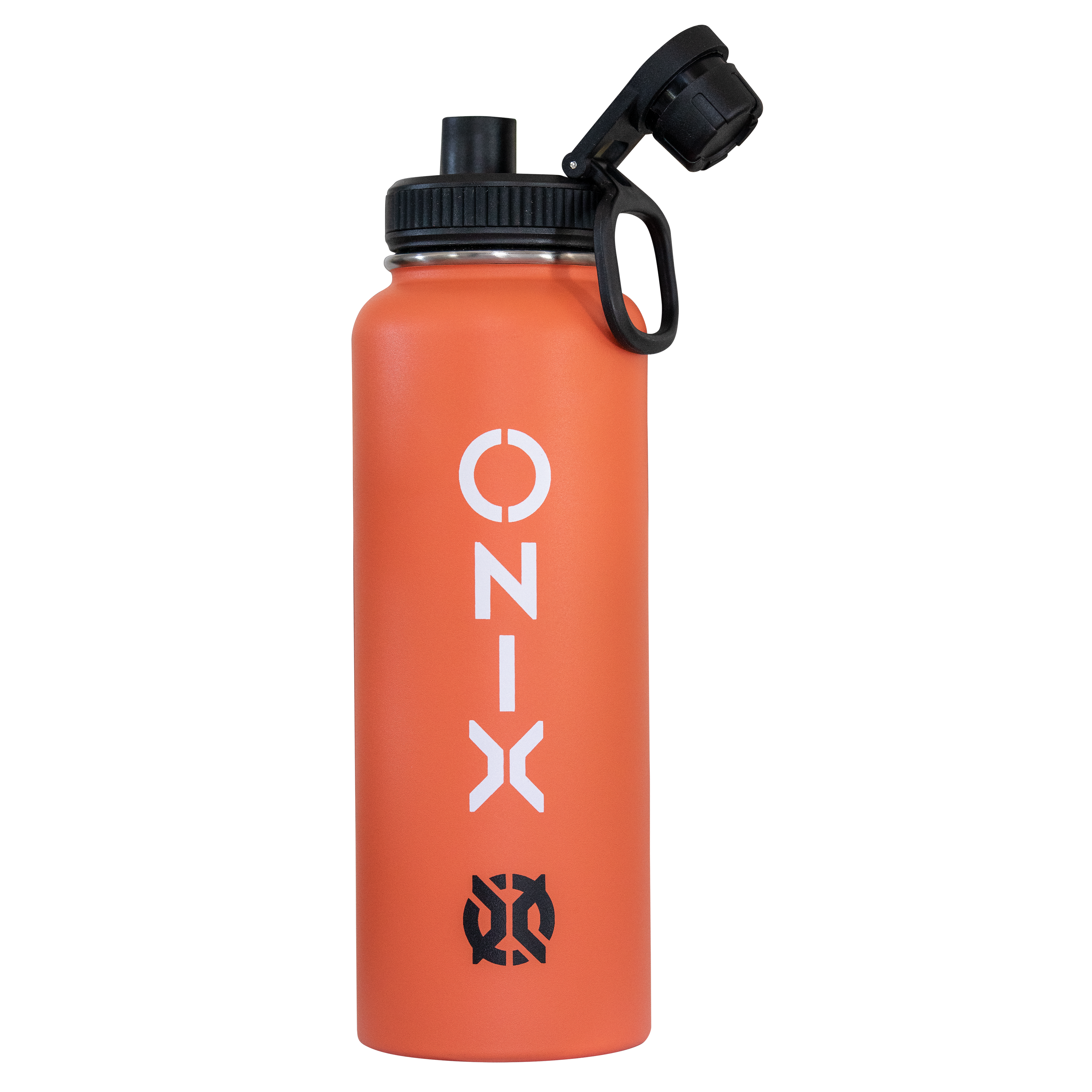 ONIX Pickleball Accessory Stainless Steel Insulated Sweat Proof Dishwasher Safe Double Wall 40 oz. Water Bottle - Orange