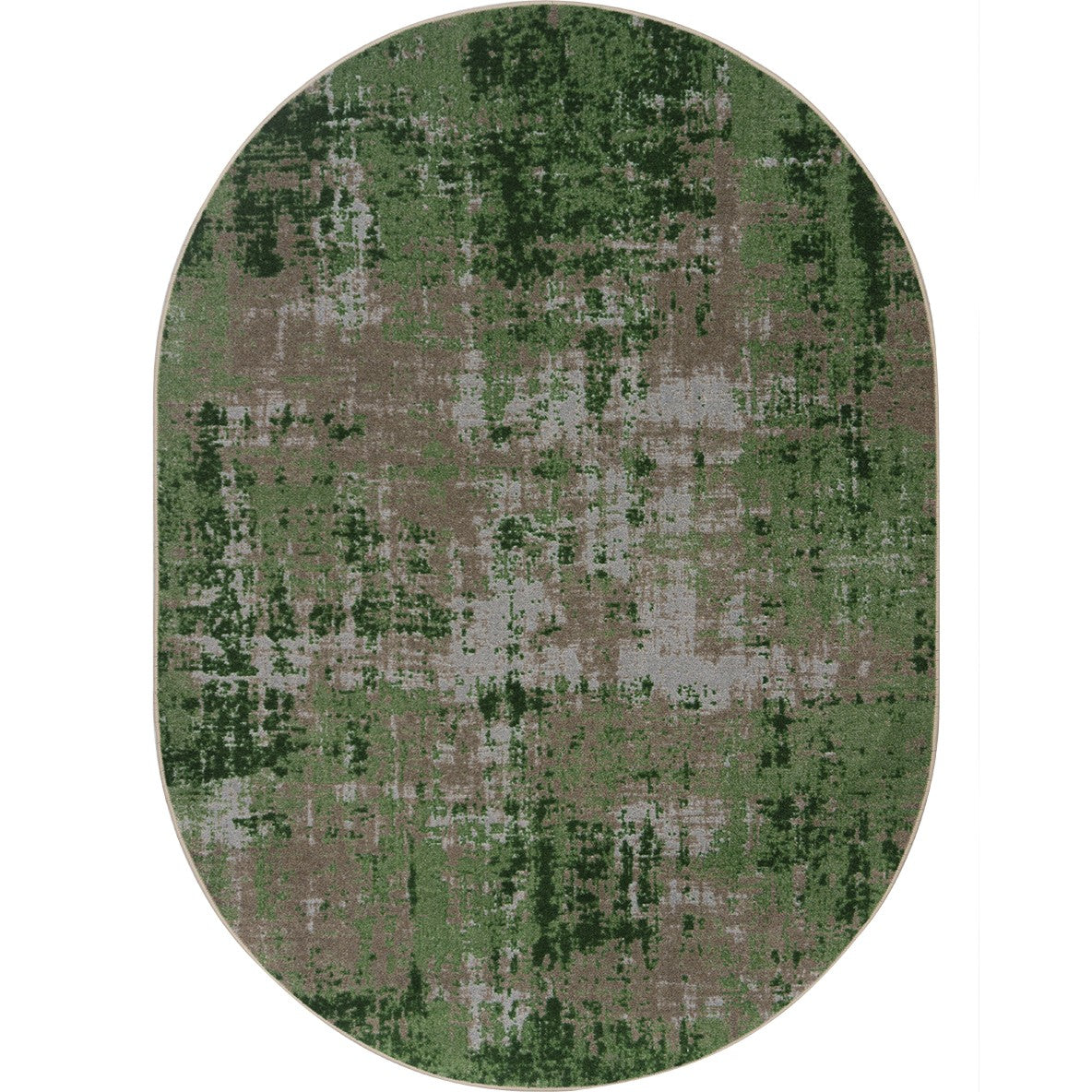 Terra Mae 5'4" x 7'8" Oval area rug in color Meadow