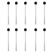 Tuning Fork Mallet, Rubber Ball, 1" Ball, 6" Handle, Pack of 10