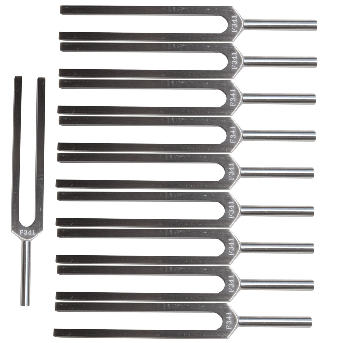 Tuning Fork, Aluminum, F-341 Hz, Pack of 10
