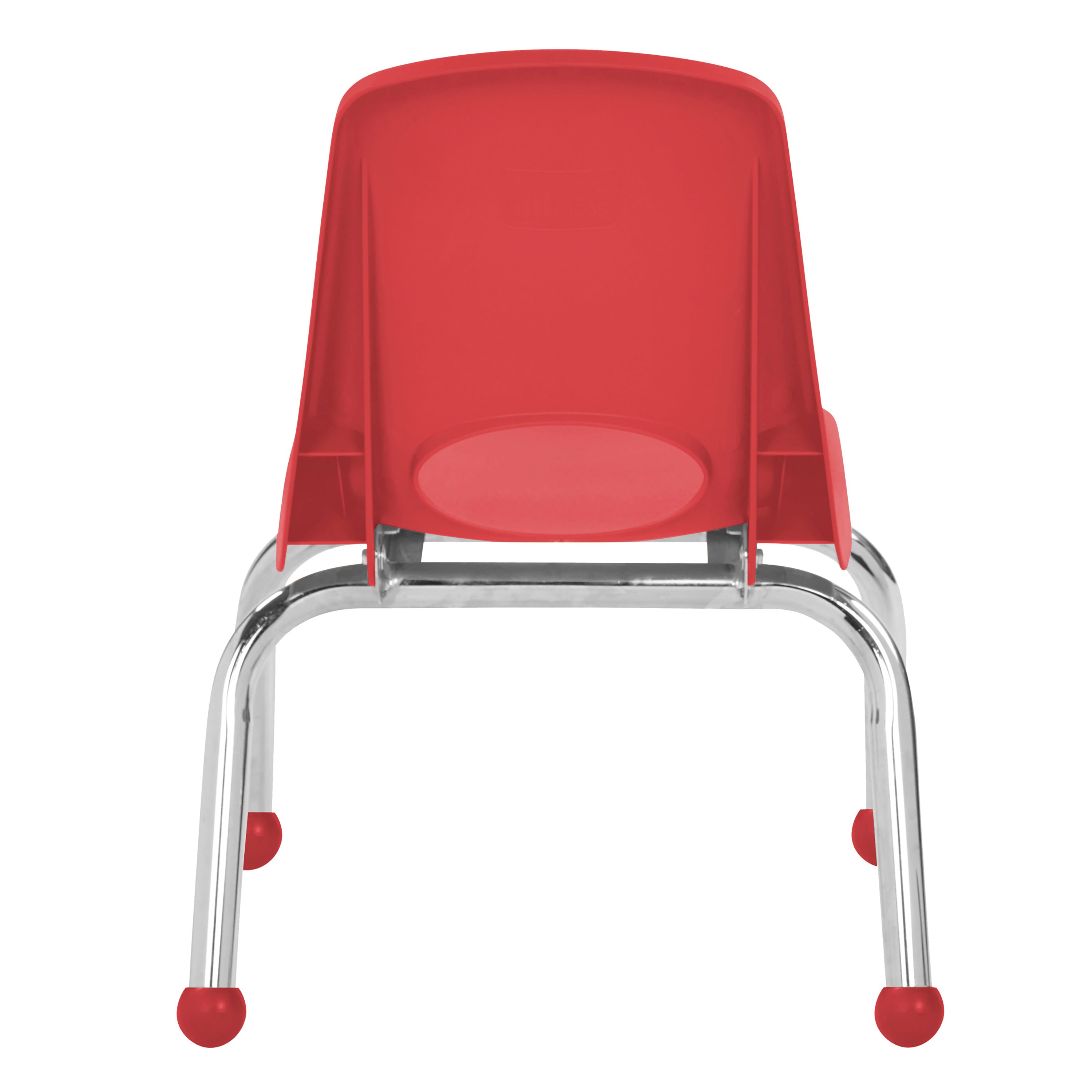 10" Stack Chair with Ball Glides - Red