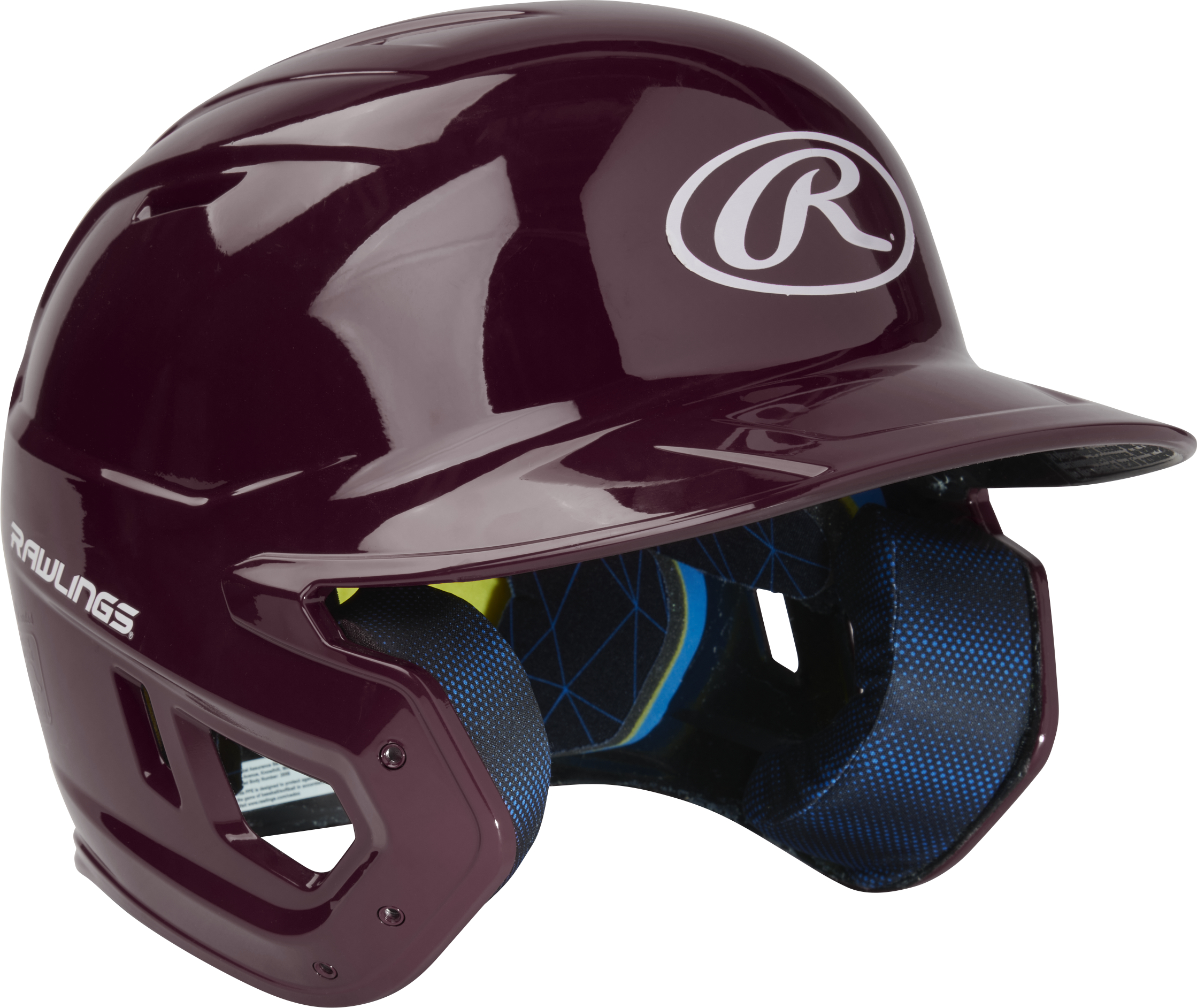 Rawlings Mach Gloss Junior Baseball Helmet - Maroon