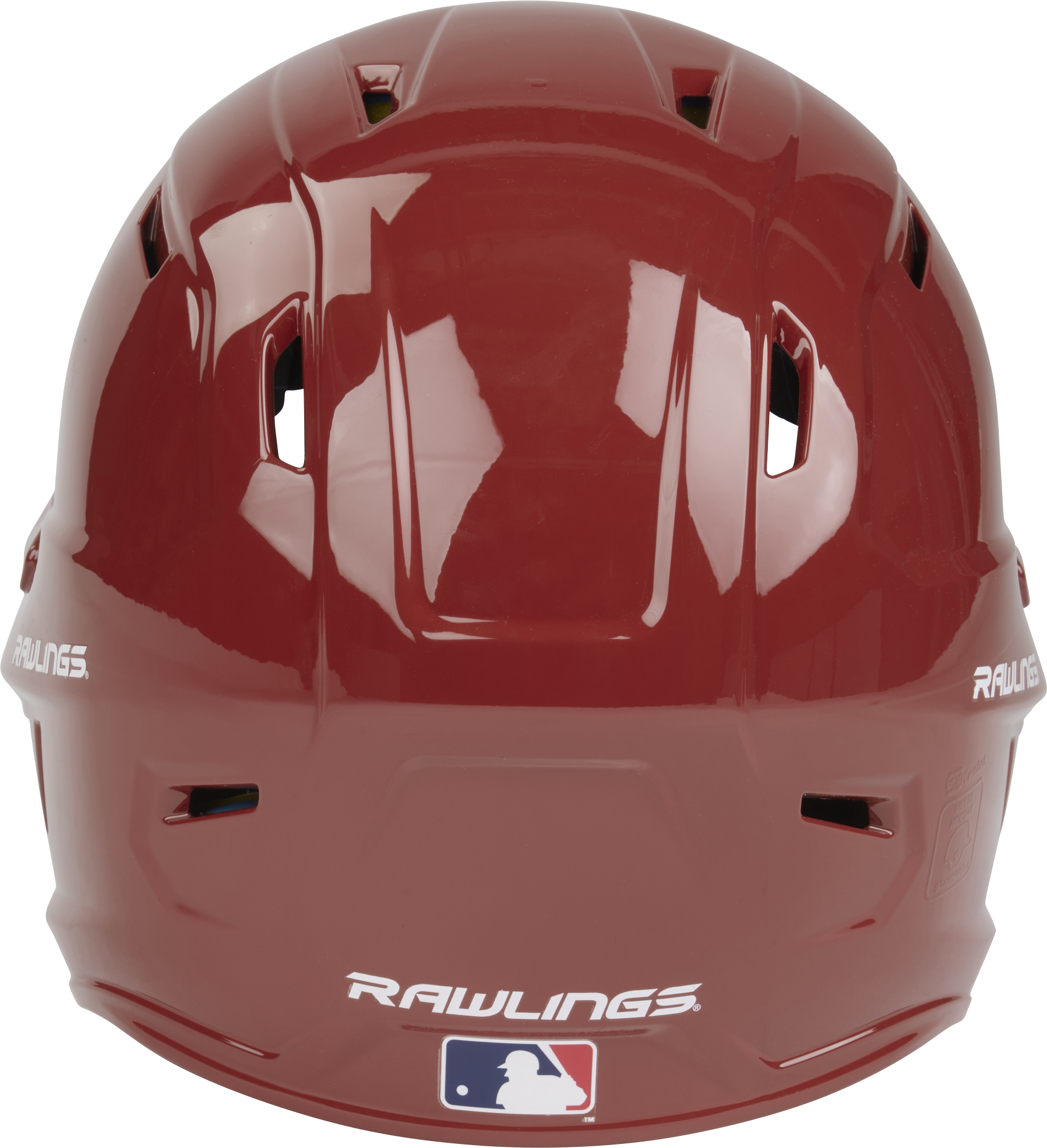 Rawlings Mach Gloss Senior Baseball Helmet - Cardinal
