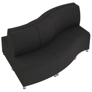 Pro Series Connect Edged Ripple Seating, 6-Piece Set - Black