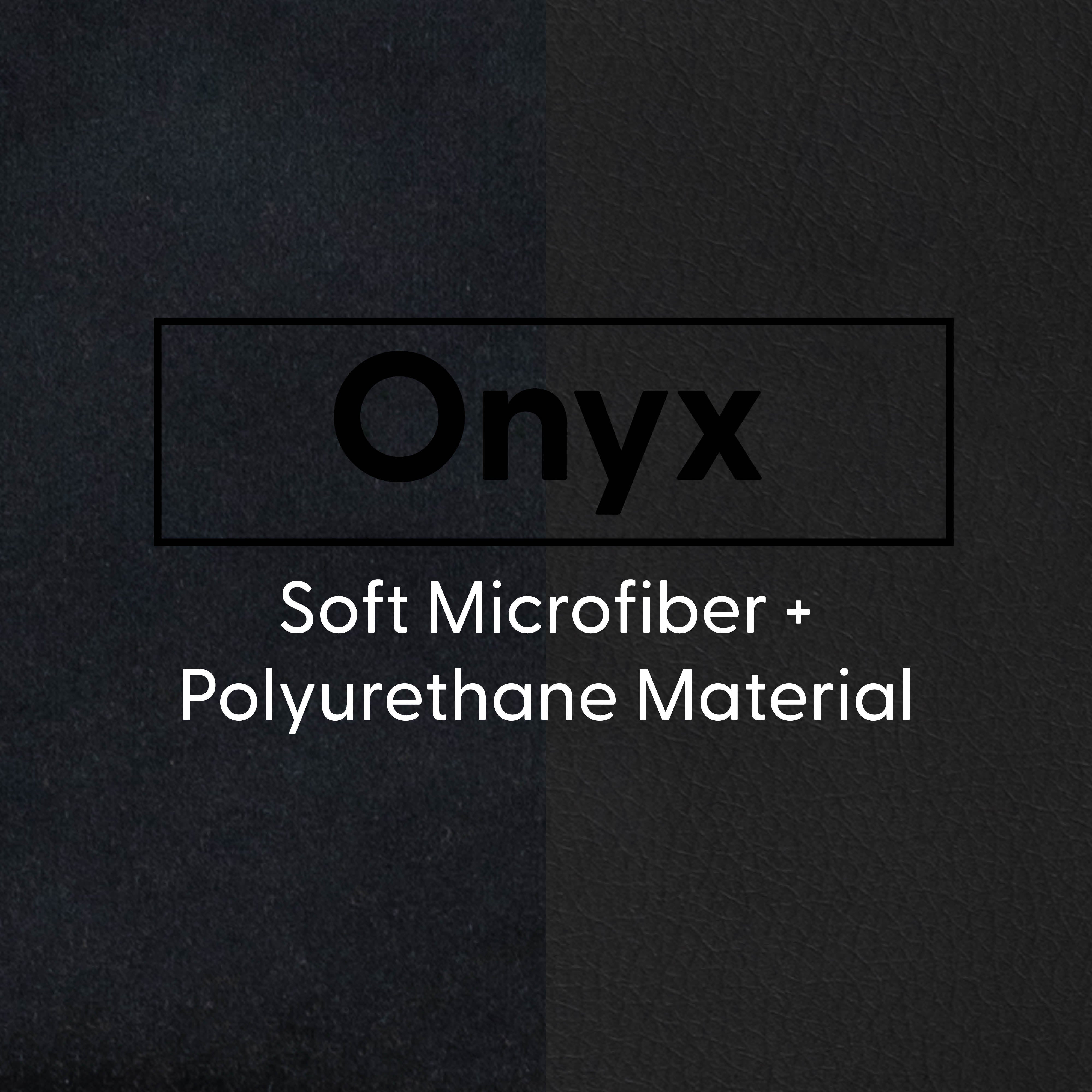 Overstuffed Microfiber Floor Cushions, 2-Piece - Onyx