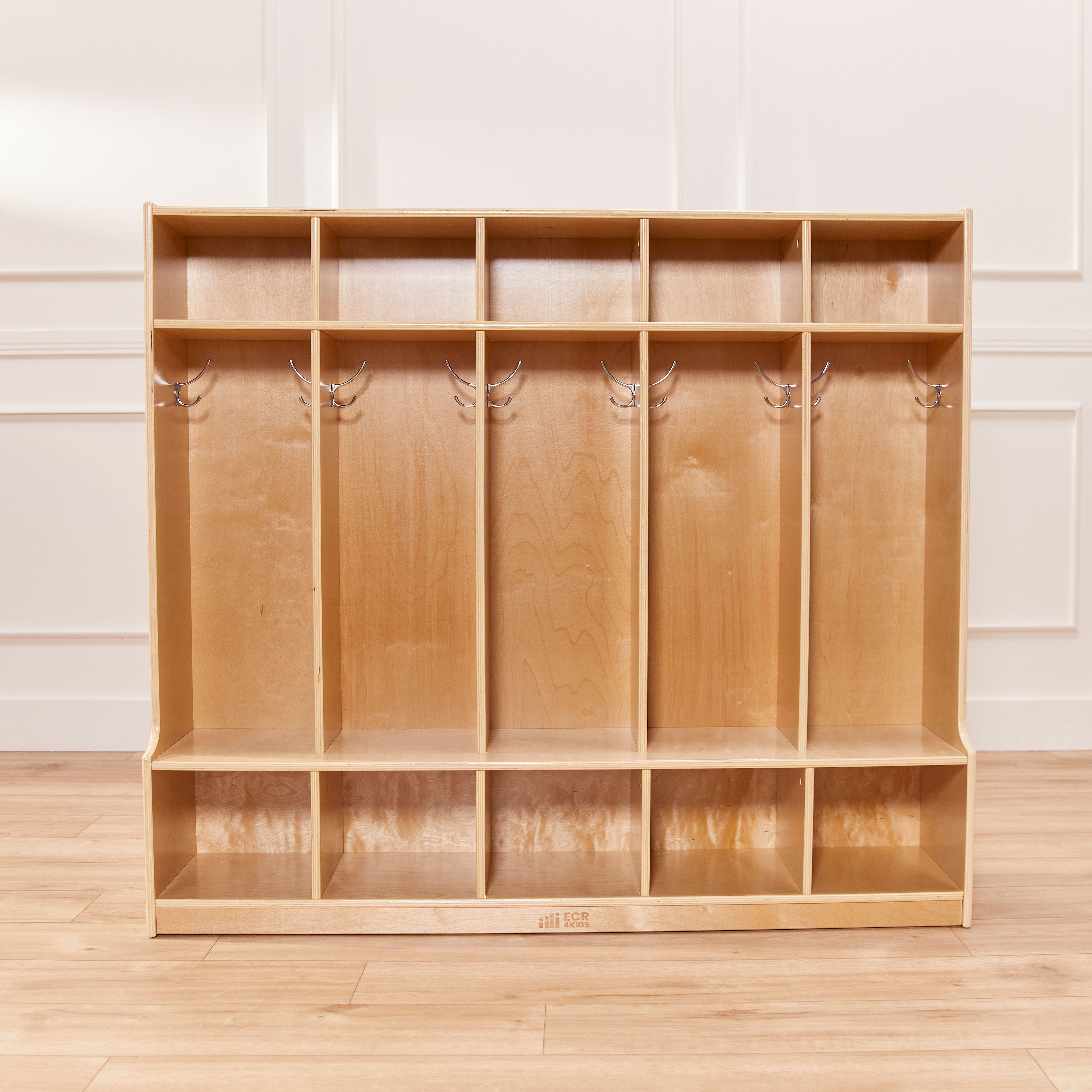 5-Section Coat Locker with Bench