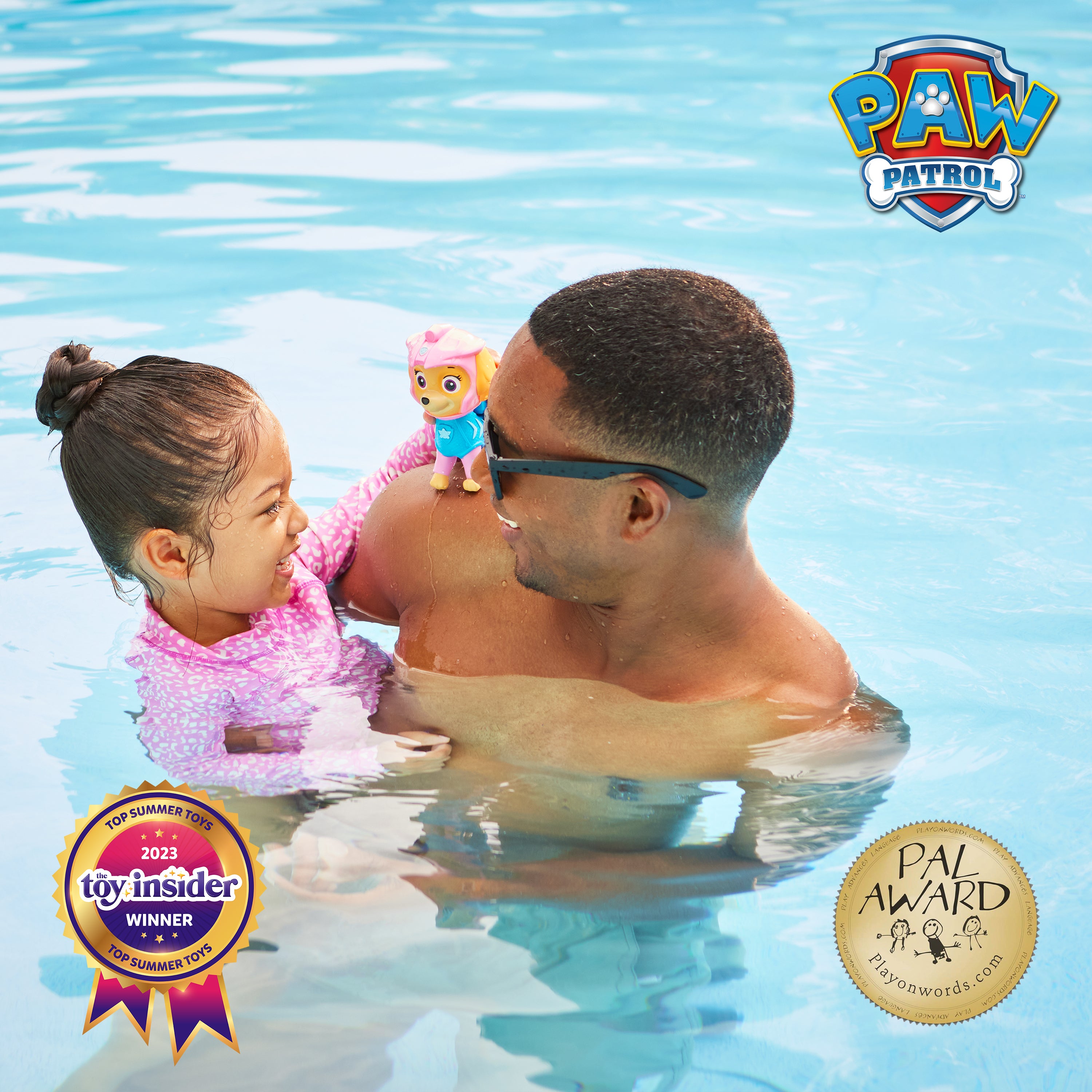 Swimways Paw Patrol Skye Floatin' Figures, Swimming Pool Accessories & Kids Pool Toys, Paw Patrol Party Supplies & Water Toys for Kids Aged 3 & Up