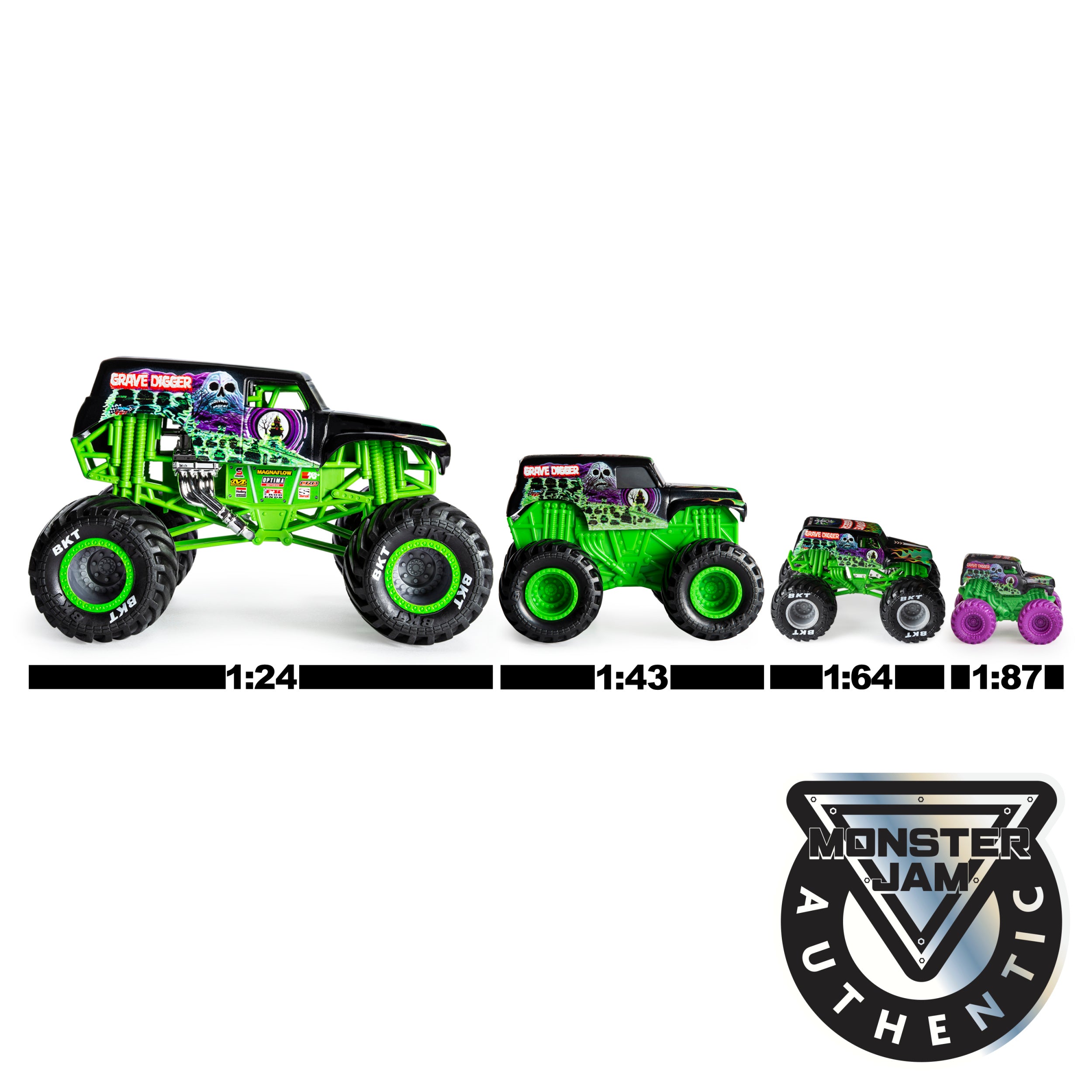 Monster Jam, Official Mini 5-Pack with Mystery Collectible Monster Truck, 1:87 Scale, Kids Toys for Boys and Girls Ages 3 and up