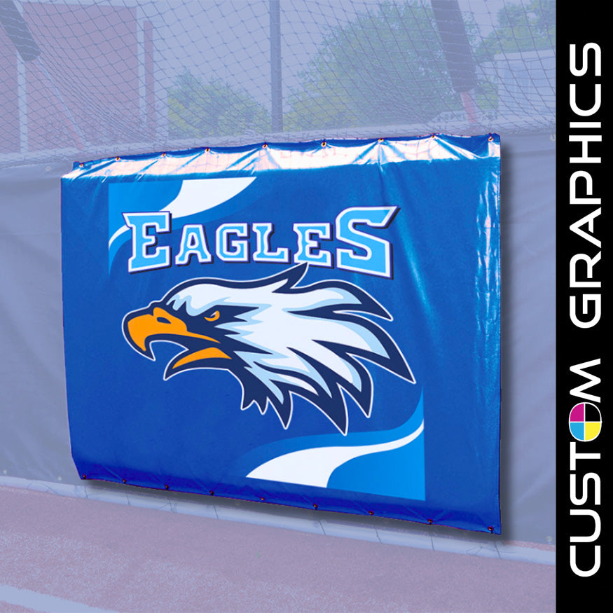 Batting Cage - Skirt Drop with Digital Graphic