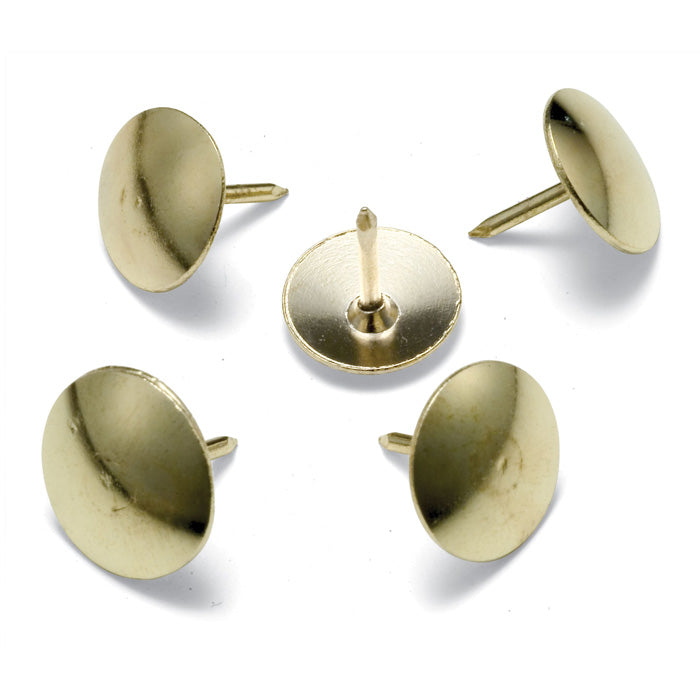 Thumb Tacks, Steel, 1/2" Head, 100/Box
