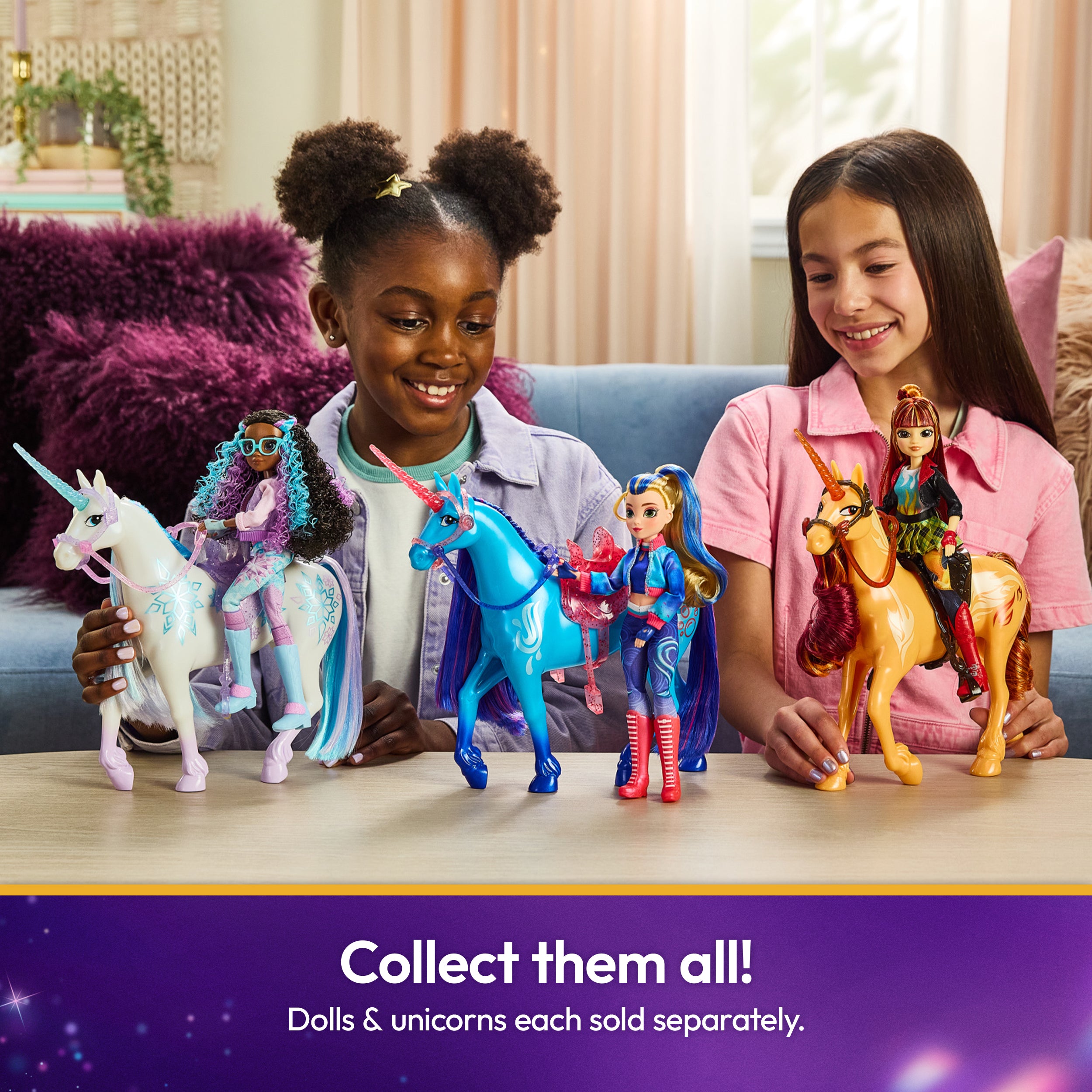 Unicorn Academy, Power of Friendship Sophia Doll with Guitar & 6 Fashion Accessories, 9.5”, Dolls & Unicorn Toys for Girls Ages 4 and up
