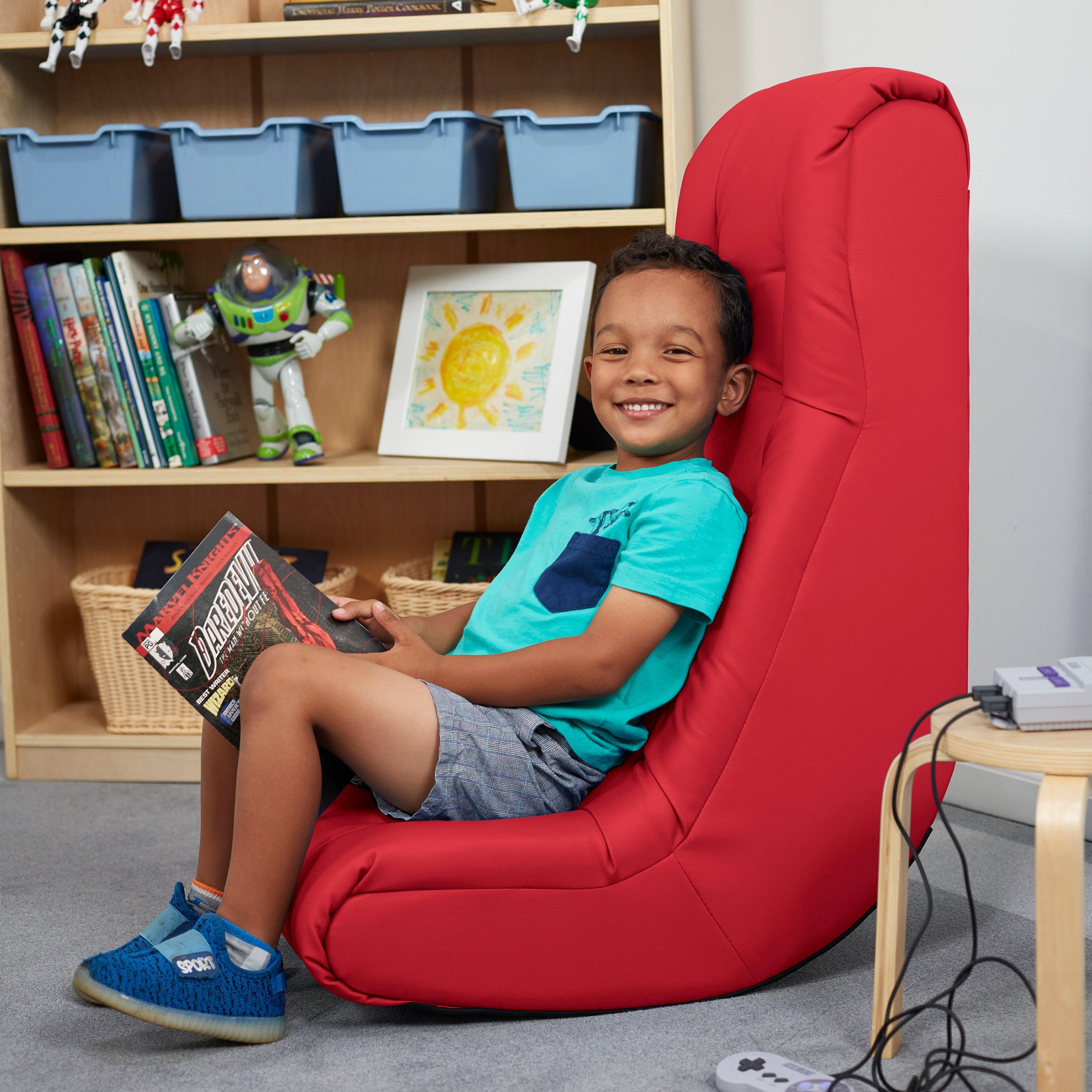 Tufted Soft Rocker - Red