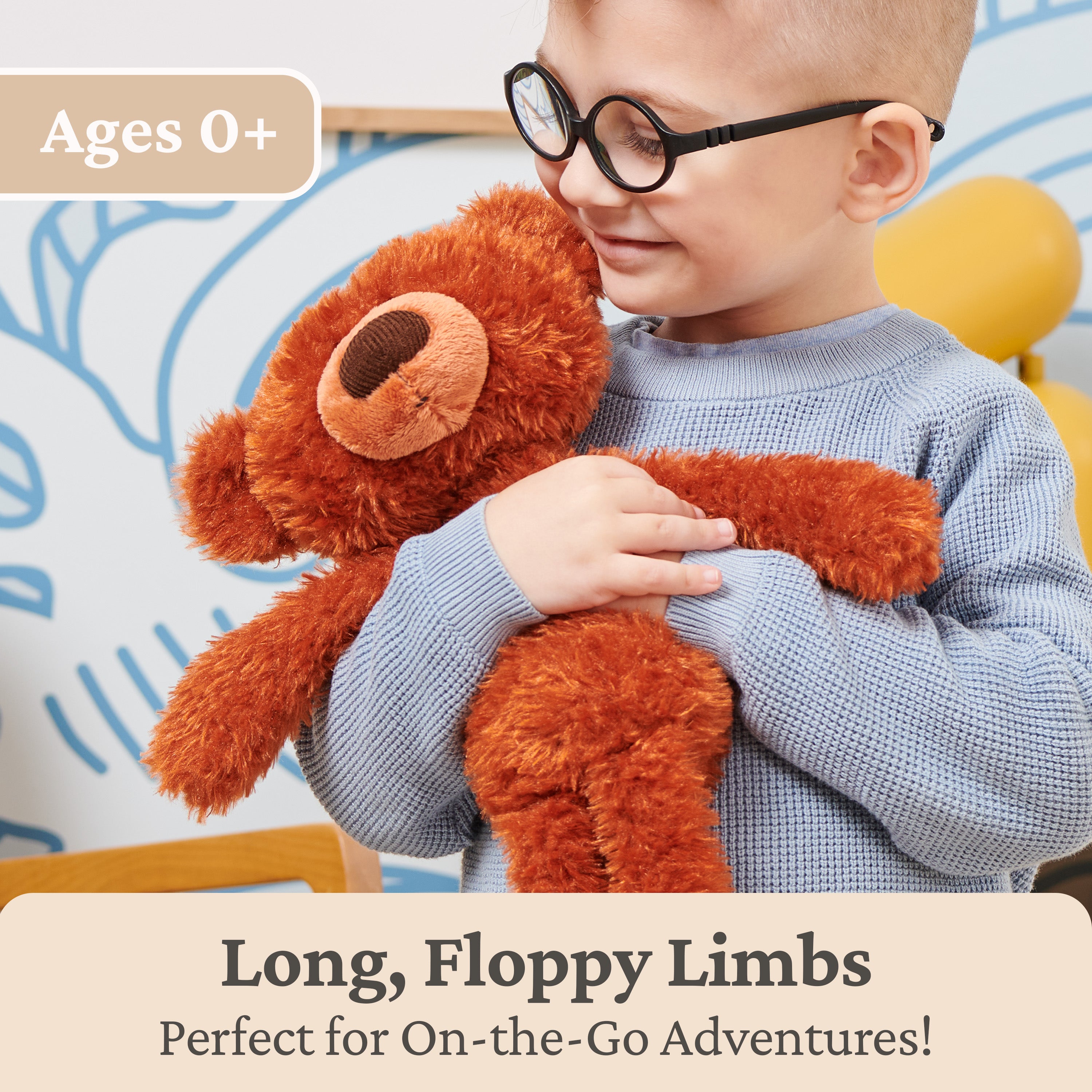 GUND Toothpick Pumpkin Pie, Teddy Bear Stuffed Animal for Ages 1 and Up, Pumpkin Orange, 15”