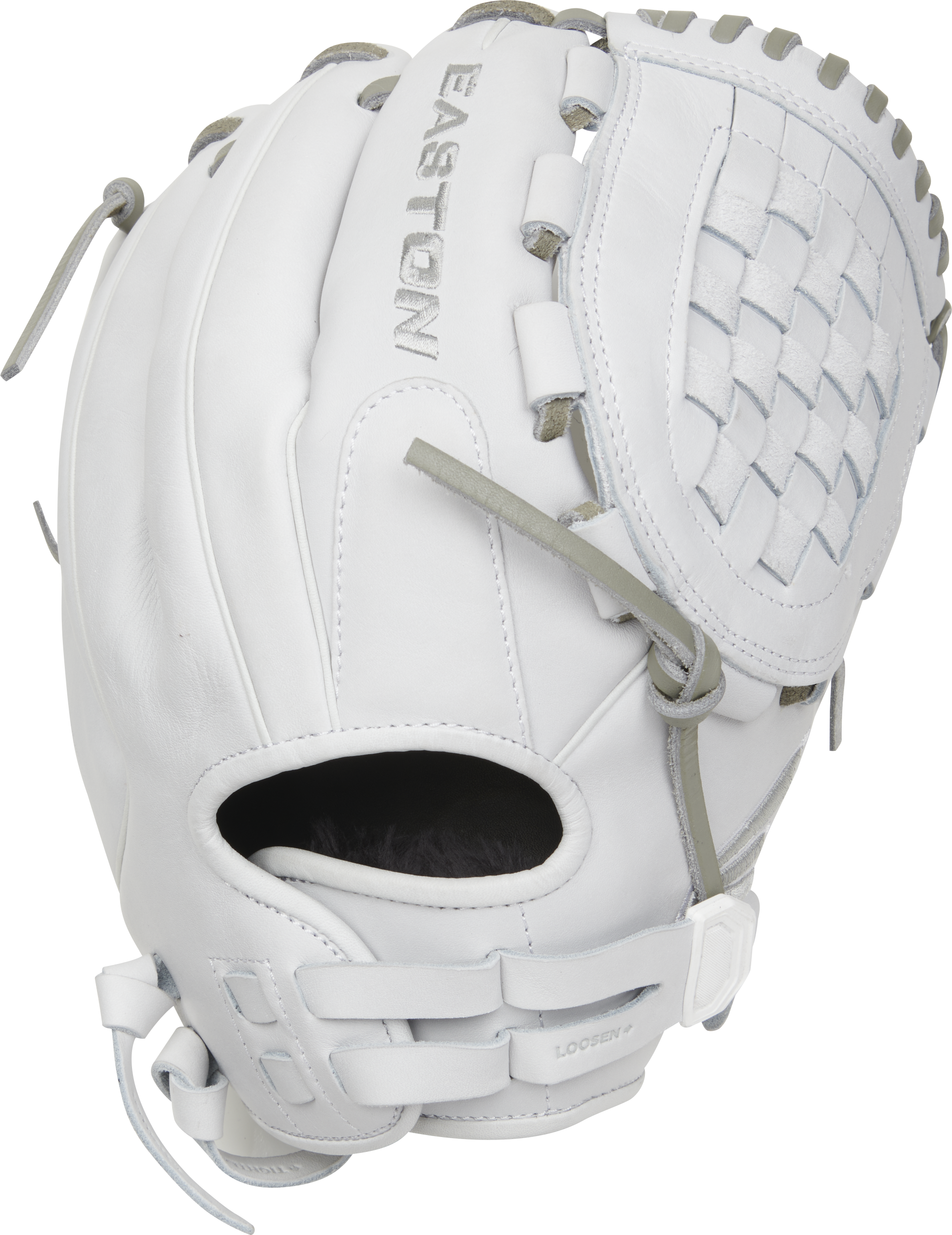 Easton Pro Collection Series 12.5-Inch Softball Glove - Right Hand Thrower - White/Gray