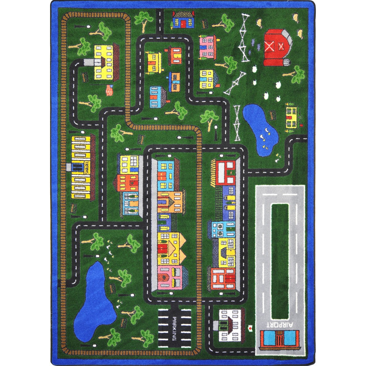 Tiny Town 7'8" x 10'9" area rug in color Multi