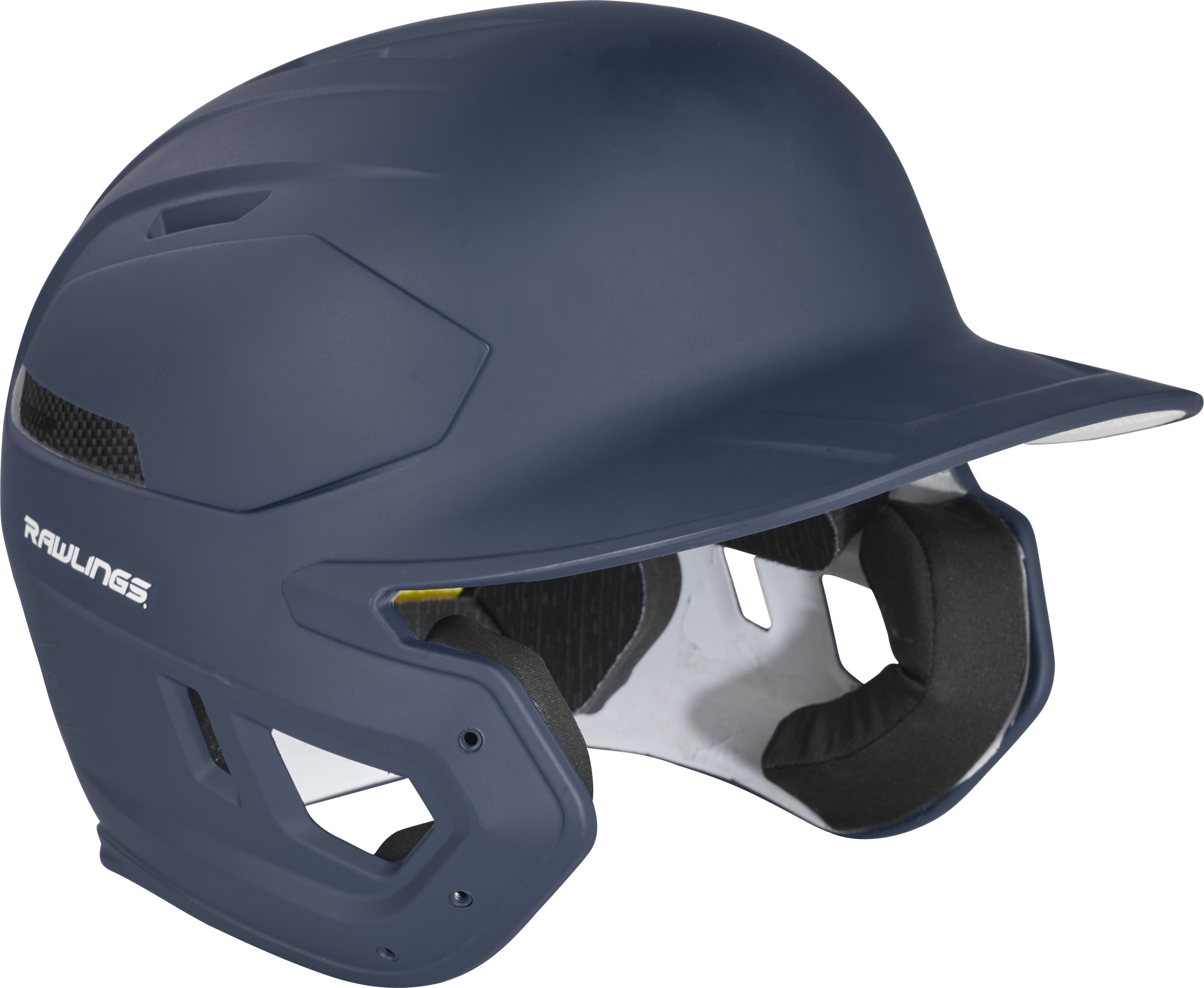 Rawlings Mach Carbon Adult 1-Tone Baseball Helmet - Small - Navy