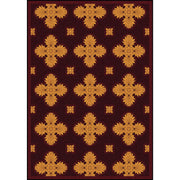 Tivoli 10'9" x 13'2" area rug in color Burgundy