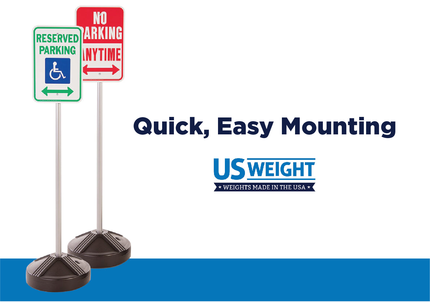 Sign Kit with Filled Base