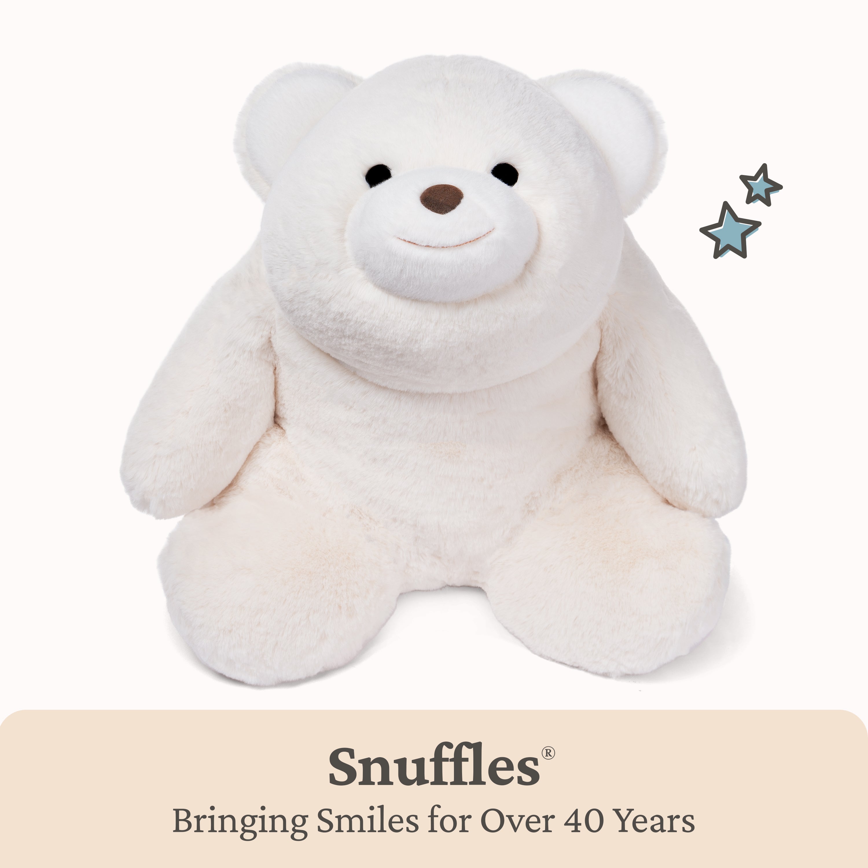 GUND Snuffles Teddy Bear Stuffed Animal Plush Polar Bear Extra Large, White, 18"