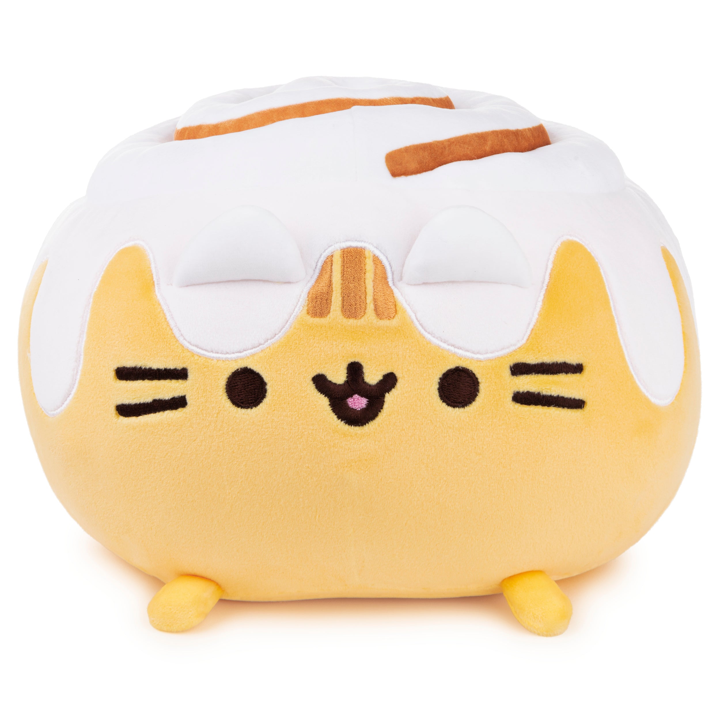 GUND Pusheen Catfé Cinnamon Roll Pusheen Plush Squisheen Cat Stuffed Animal, 12”